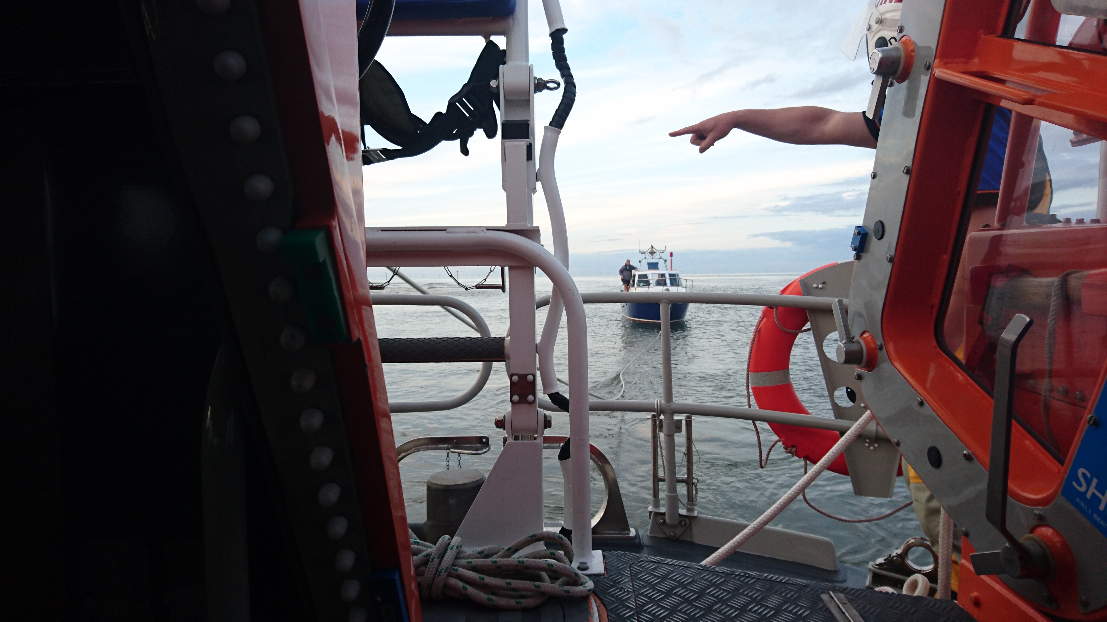Rhyl lifeboat begins tow of casualty back to Rhyl