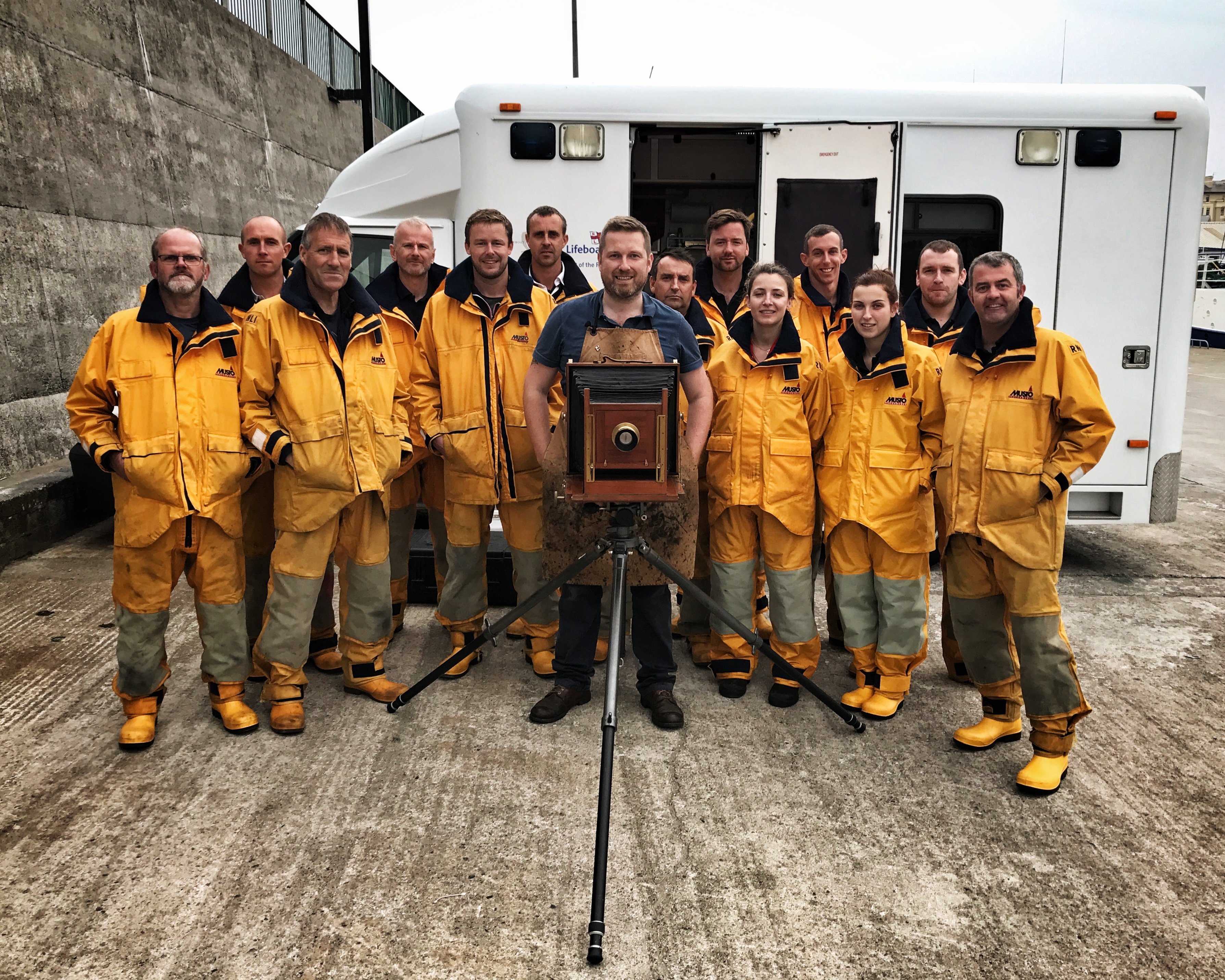 Photographer Jack Lowe visits his first Irish lifeobat station - Dunmore East
