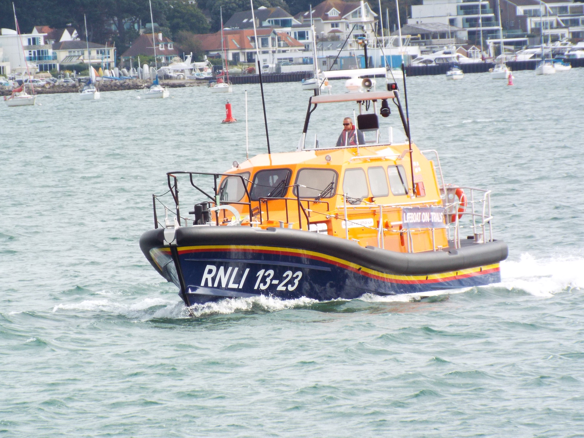 Girvan's new shannon class lifeboat on sea trials