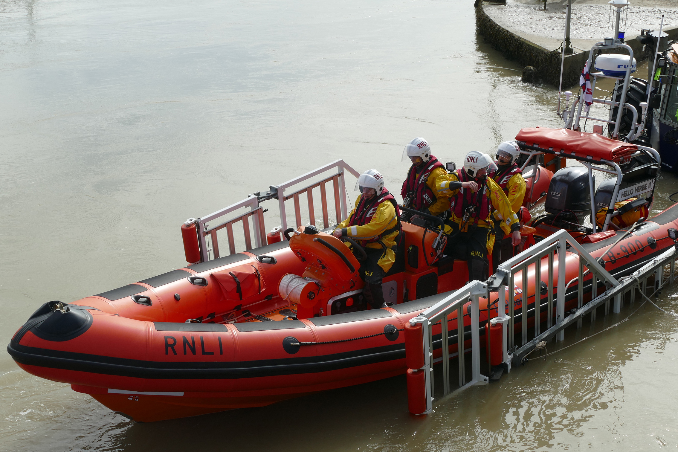 'Hello Herbie II' being launched.