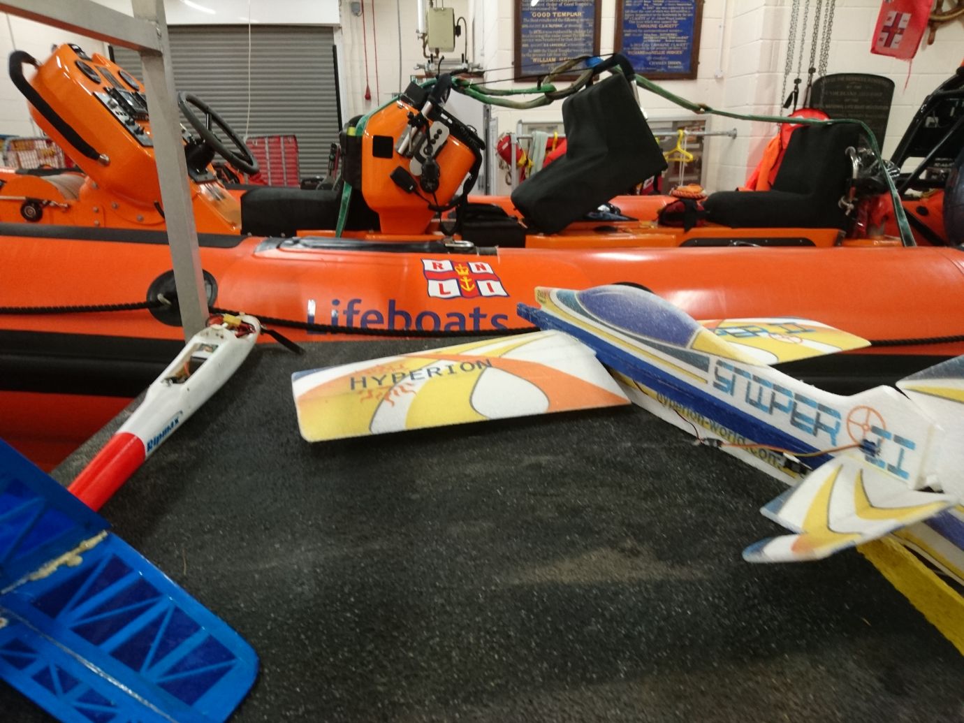 Two Remote Controlled Aeroplanes recovered by RNLI during search