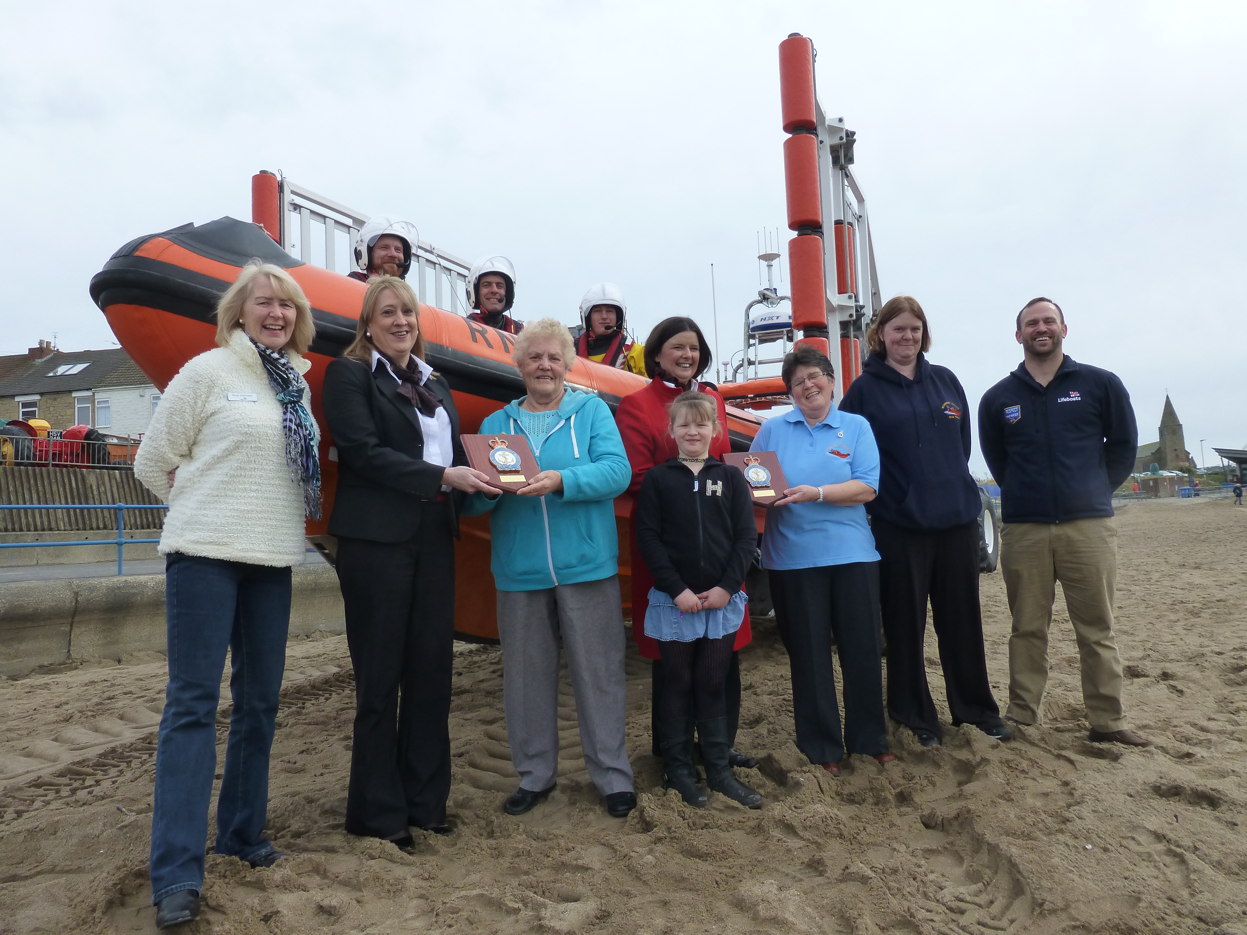 Representatives from Virgin Money recently visited Newbiggin lifeboat station to officially be thanked for their ongoing support of the lifeboat station here.