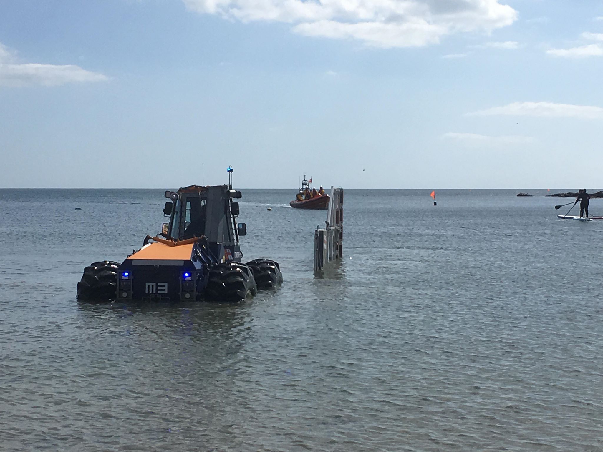 Cullercoats Lifeboat returning from the shout