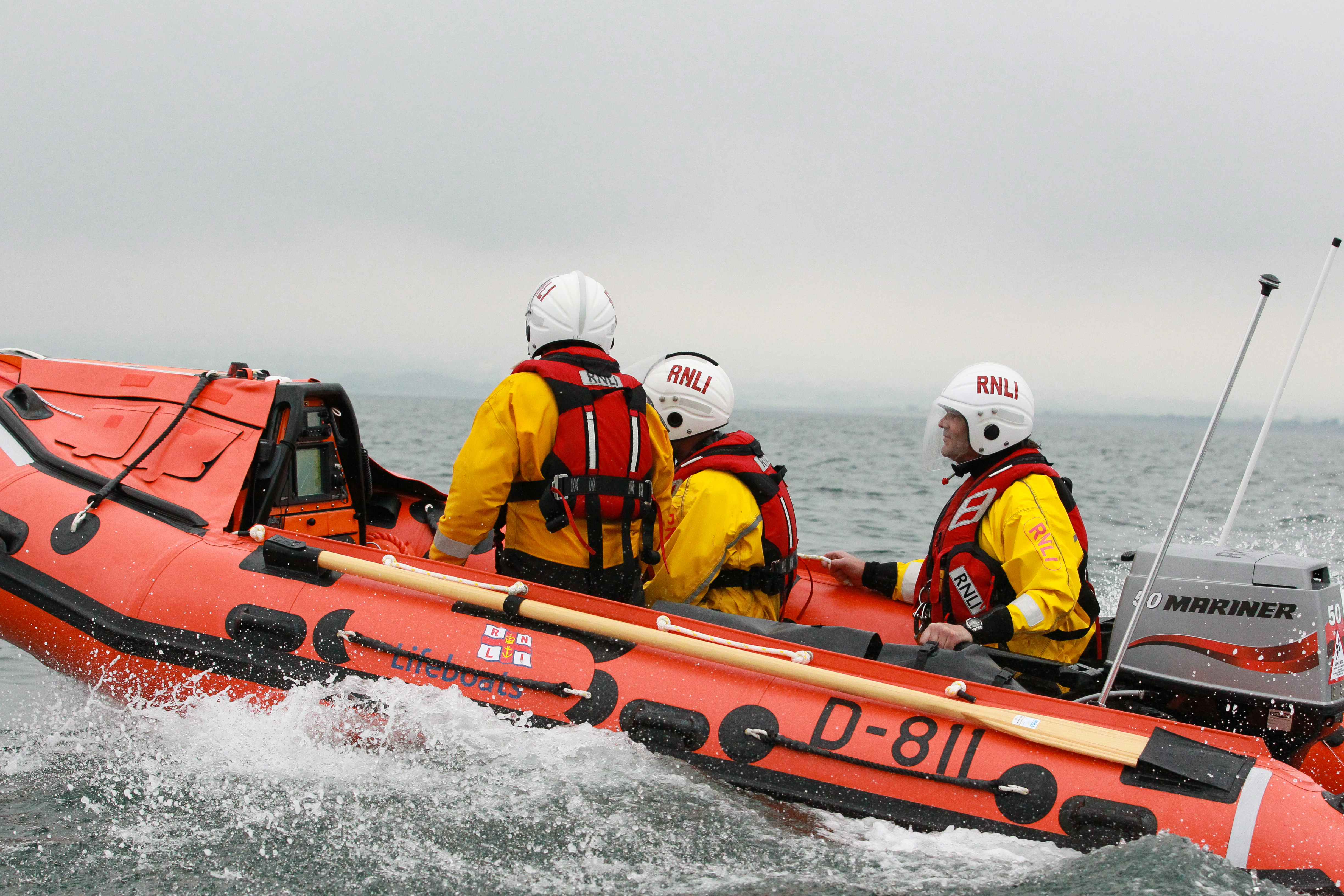 D Class lifeboat at sea