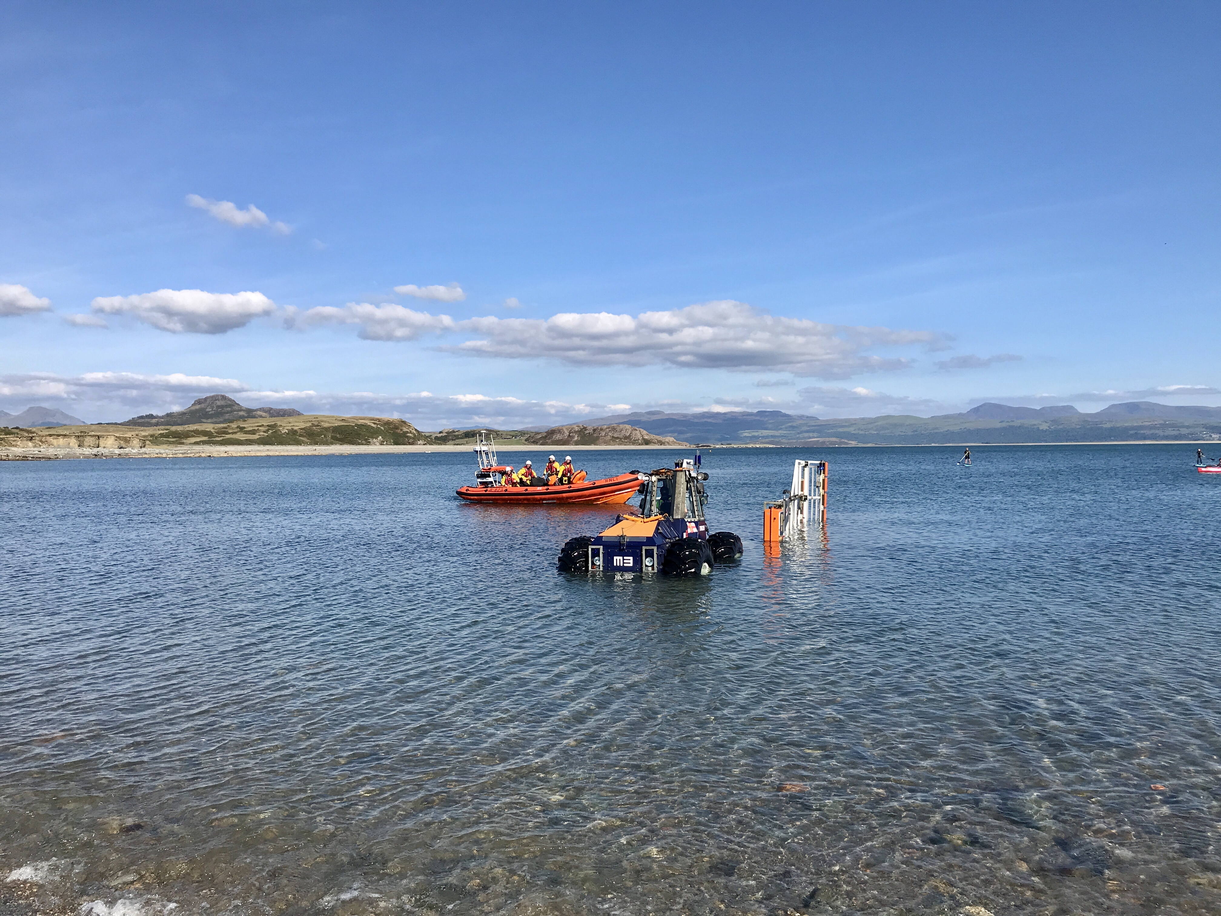 Criccieth lifeboat returns to Station