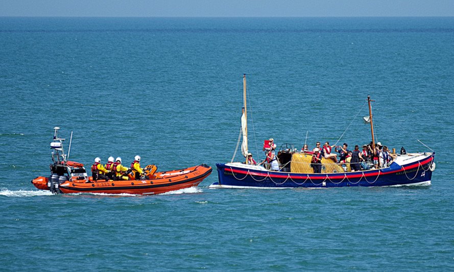 William Cantrell Ashley and current Clovelly Lifeboat