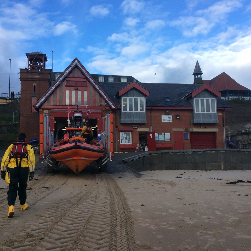 Cullercoats Lifeboat, Boathouse and Crew Member, George 