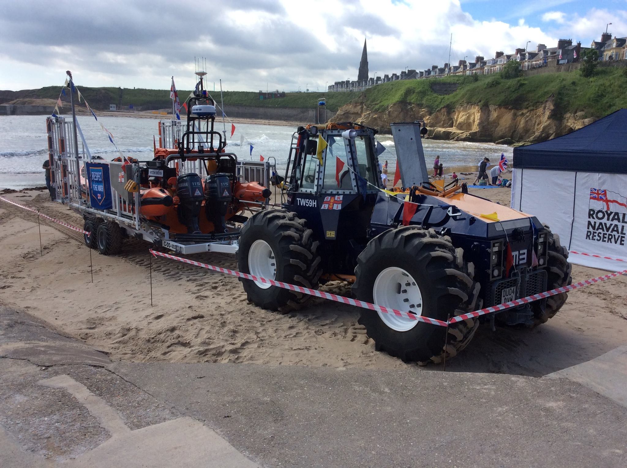 Cullercoats Lifeboat, Hylton Burdon, and Tractor