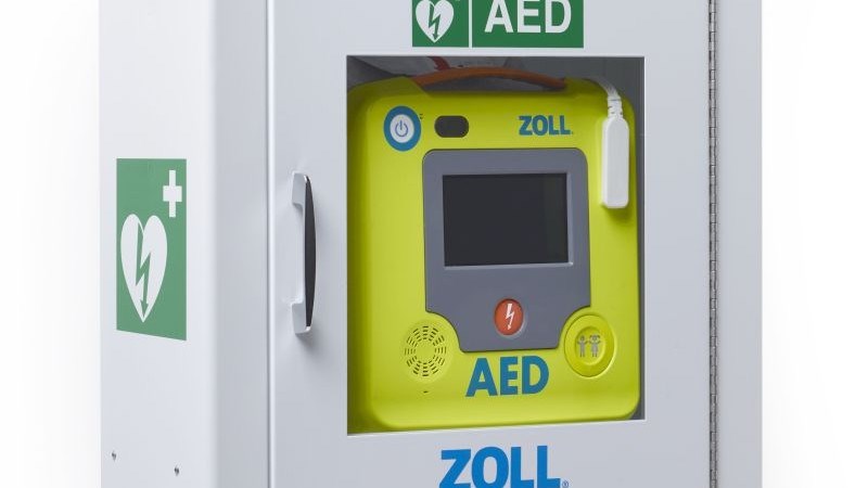 An AED similar to the one that it is hoped to place at Lerwick lifeboat station