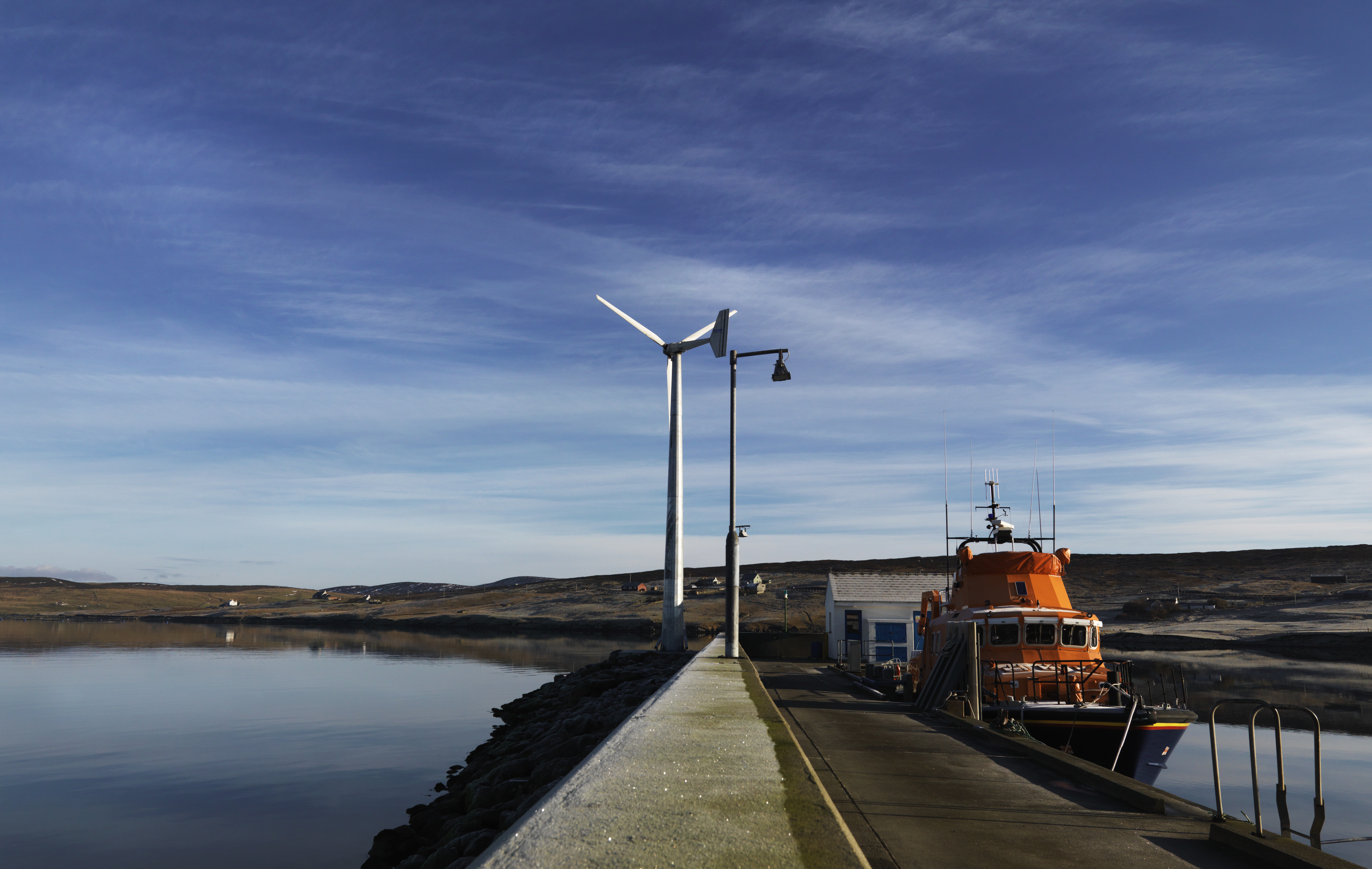 Aith RNLI's wind turbine
