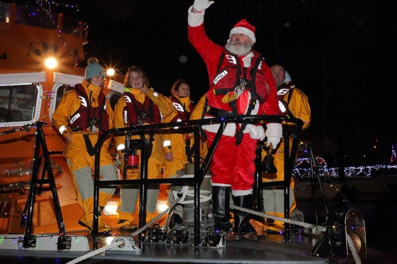 Santa onboard the relief Trent ‘Dora Foster McDougall’.