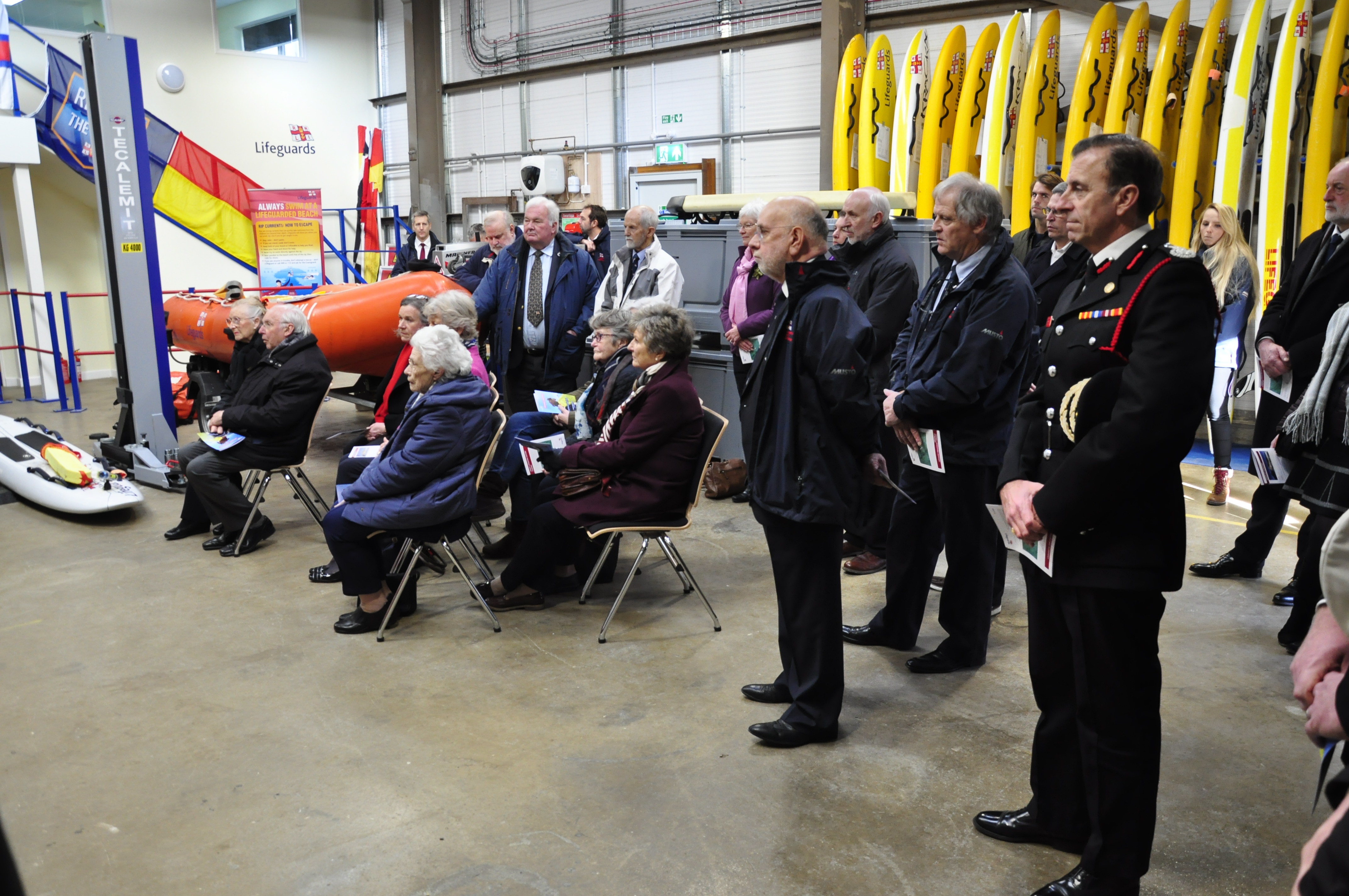Volunteers, supporters and representatives of local services at the opening of the new centre.