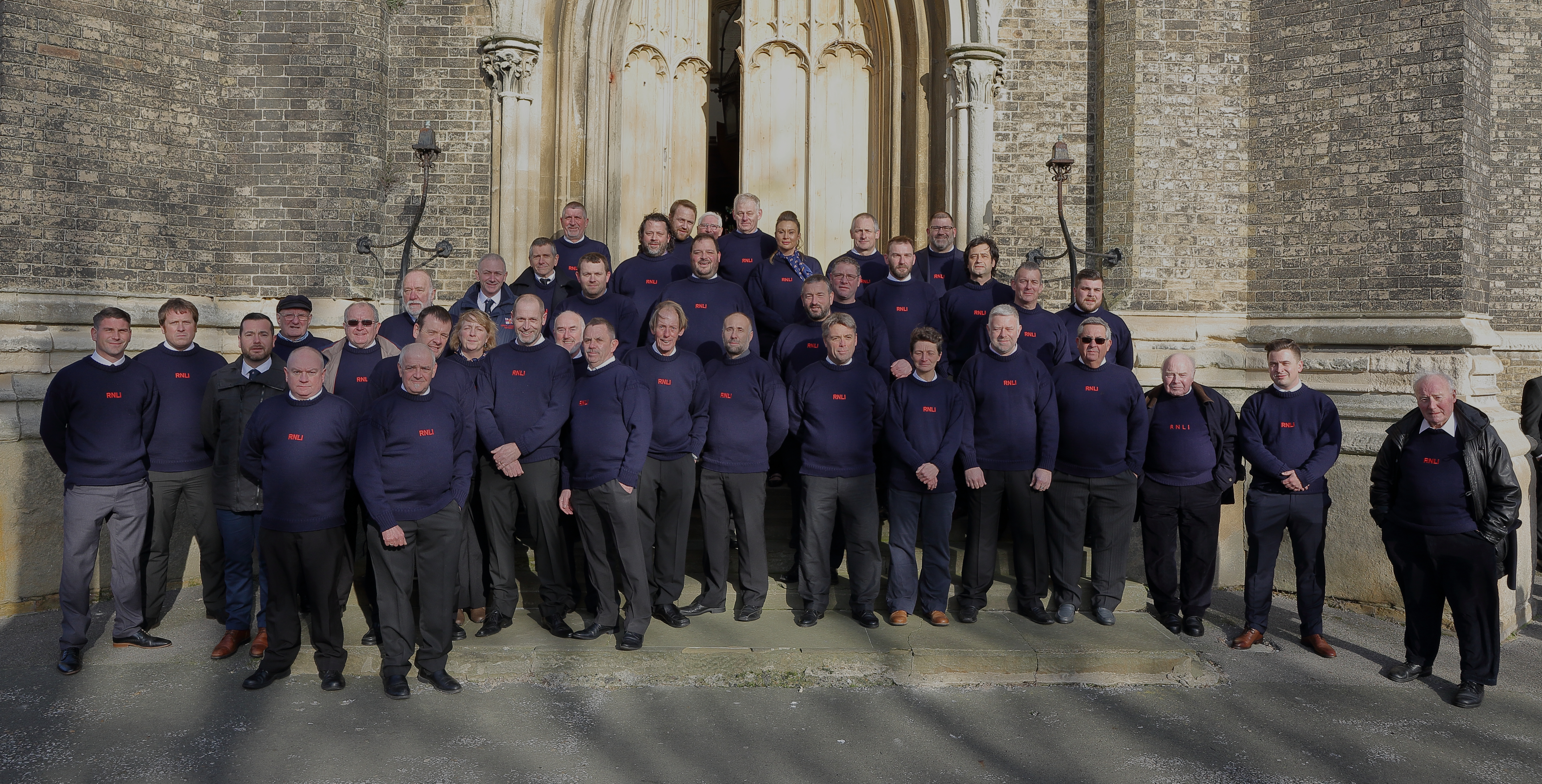 Past and present Ramsgate lfeboat crew attend Ron Cannon's funeral