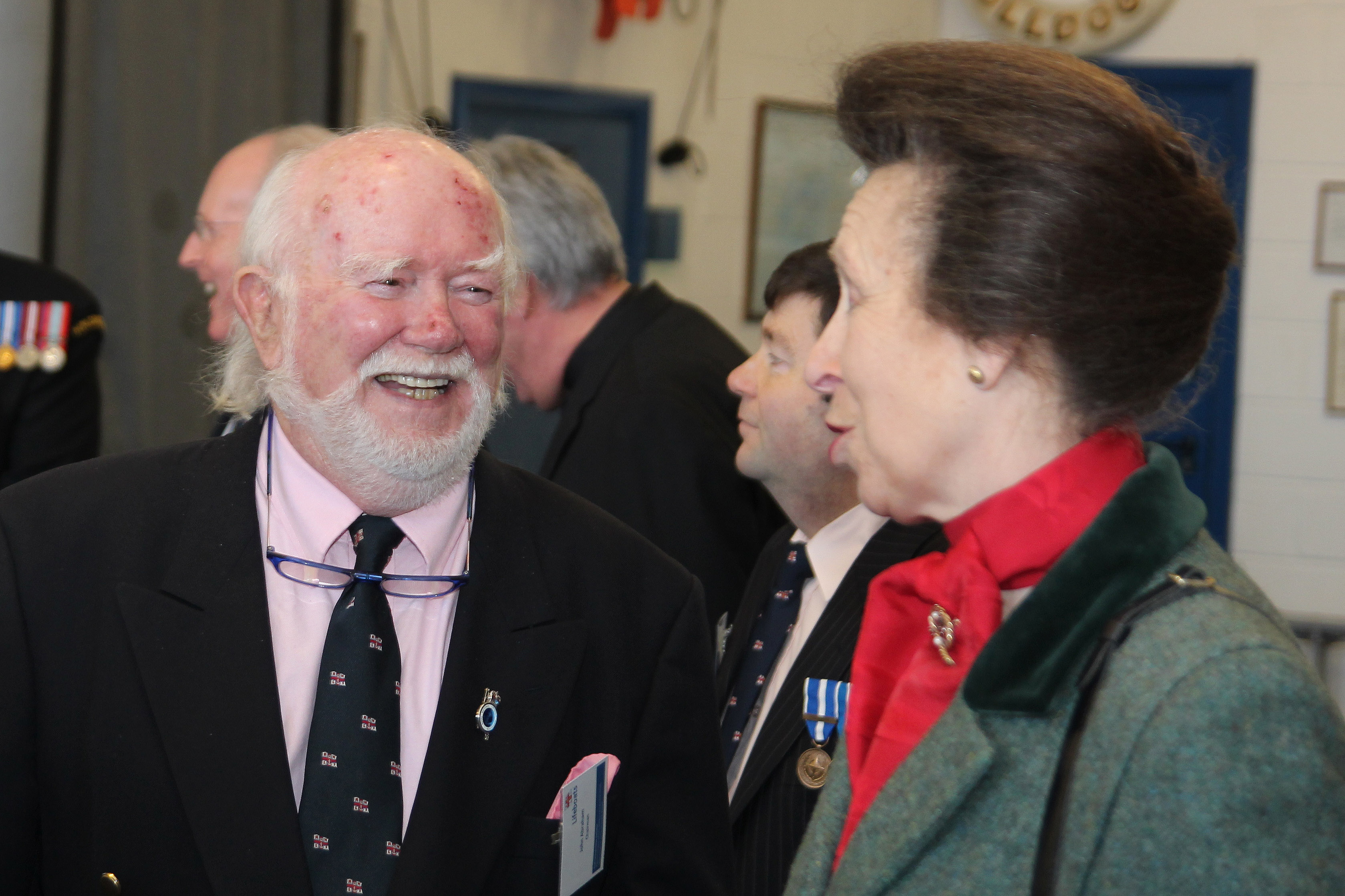 John chats and has a joke with HRH Princess Anne during her visit in 2015