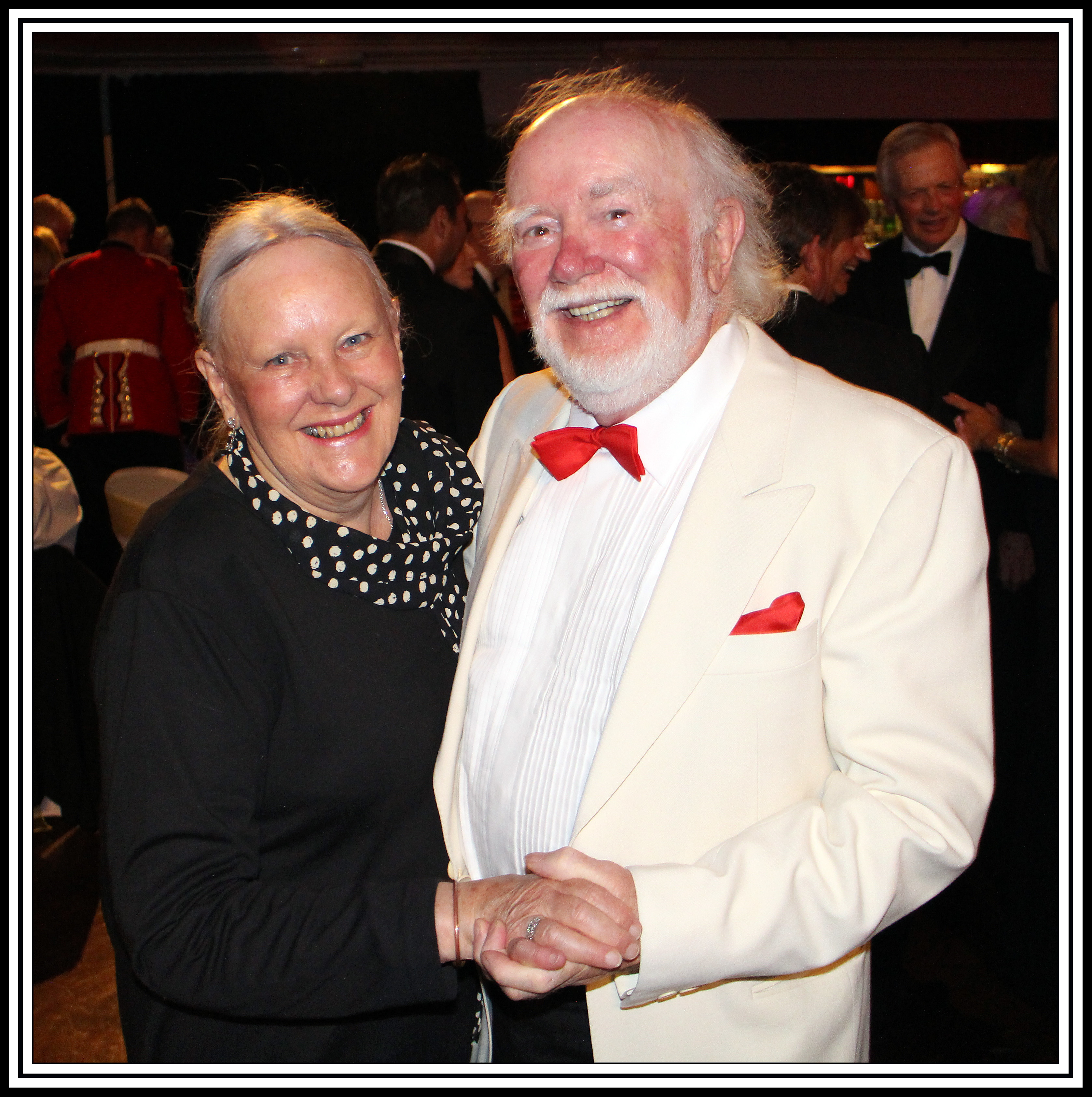 John and wife Marj celebrating at Porthcawl's 50th Anniversary Ball in 2015