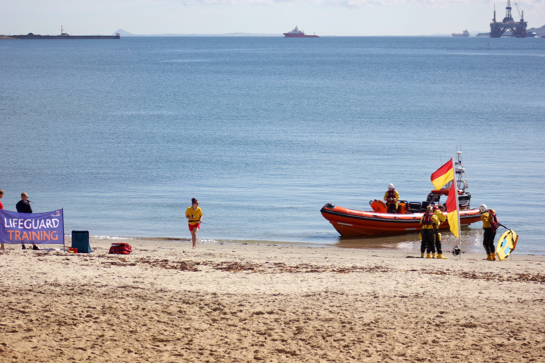 Training with RNLI Lifeguards at Silver Sands