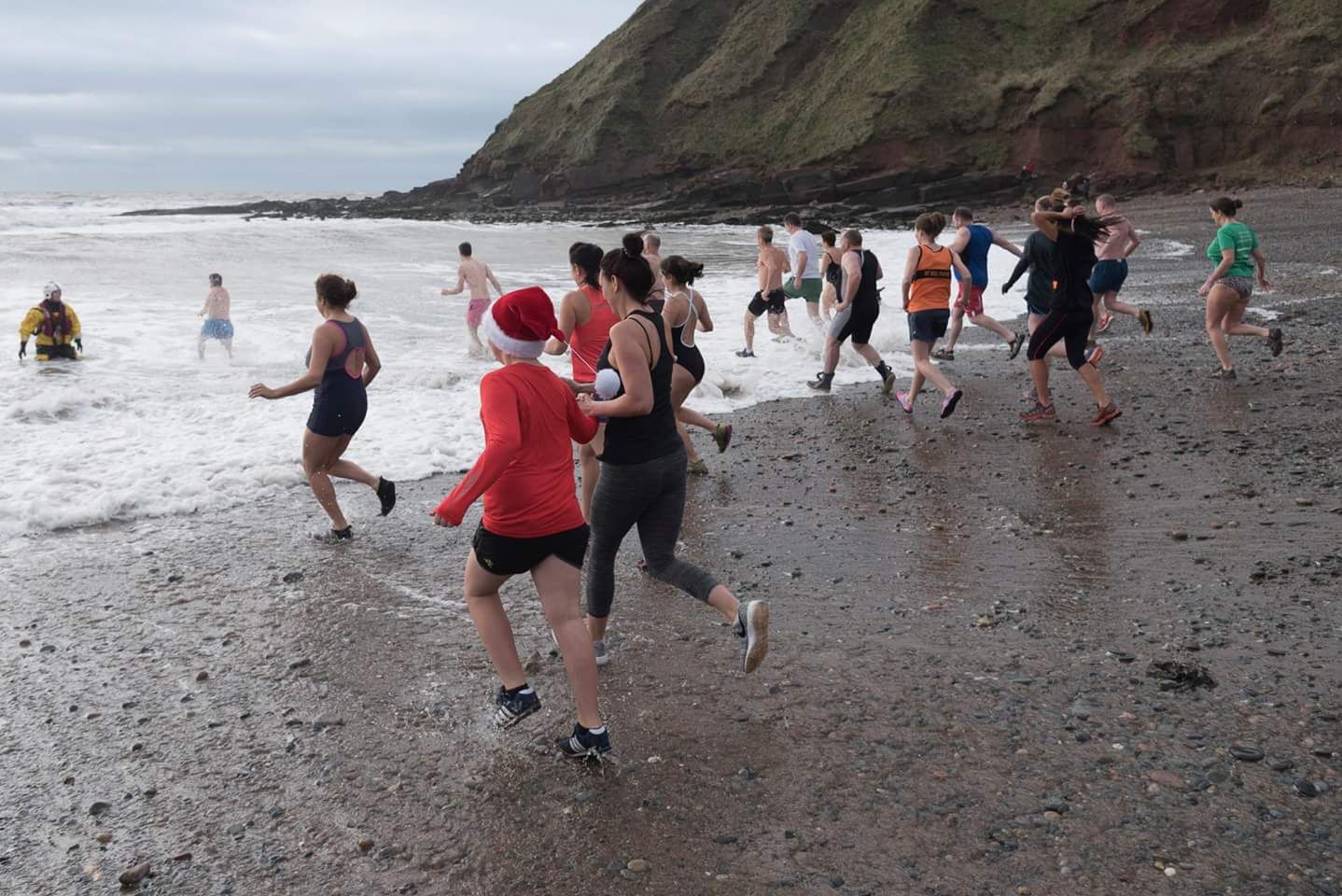 The brave swimmers taking the plunge