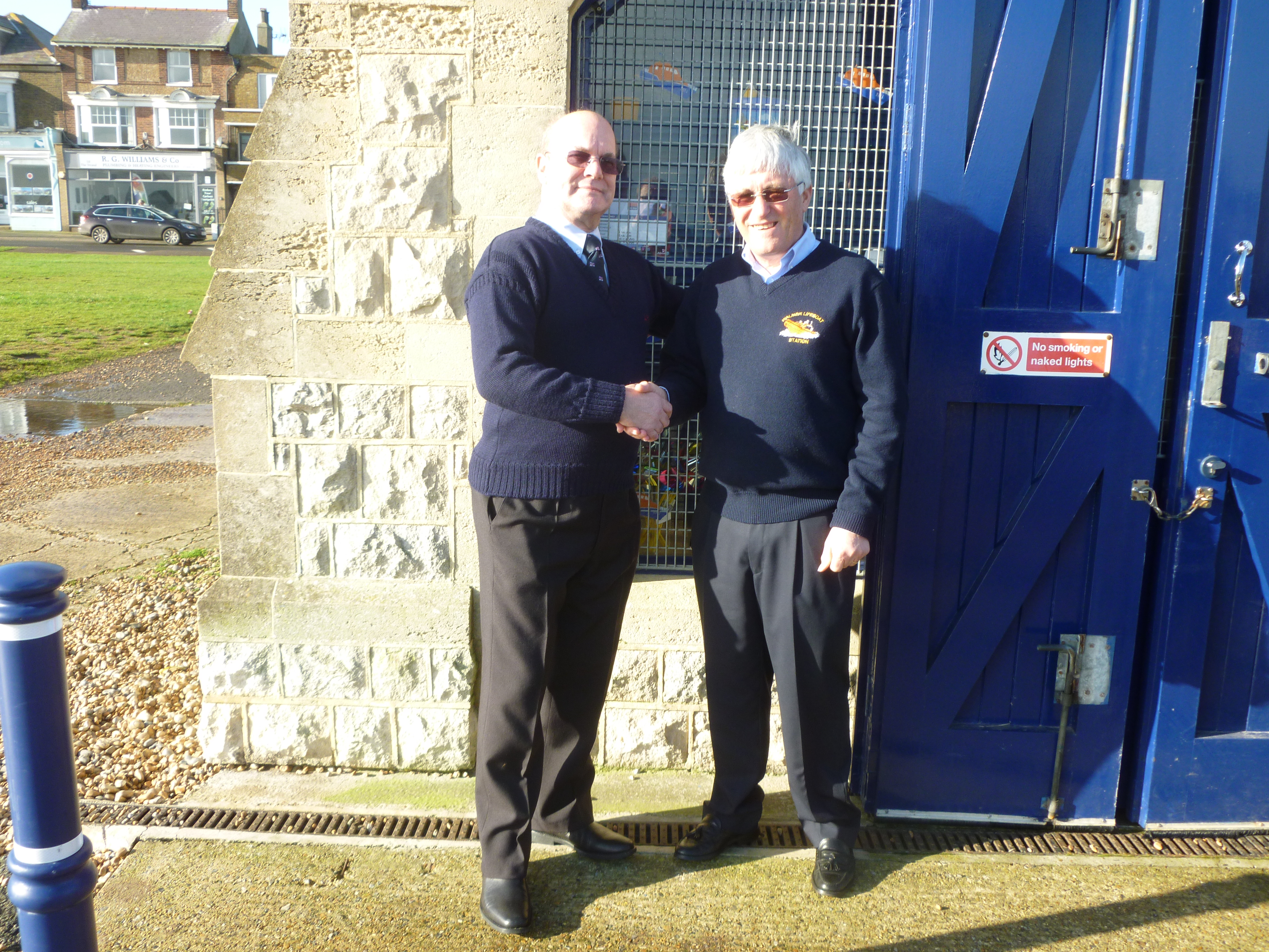 Walmer volunteers Andy Worwood and Denis Brophy