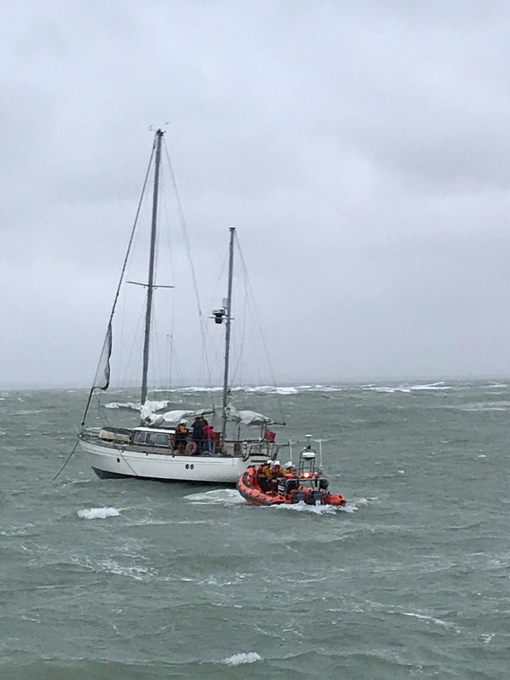 ILB in attendance with casualty at Goodwin Sands