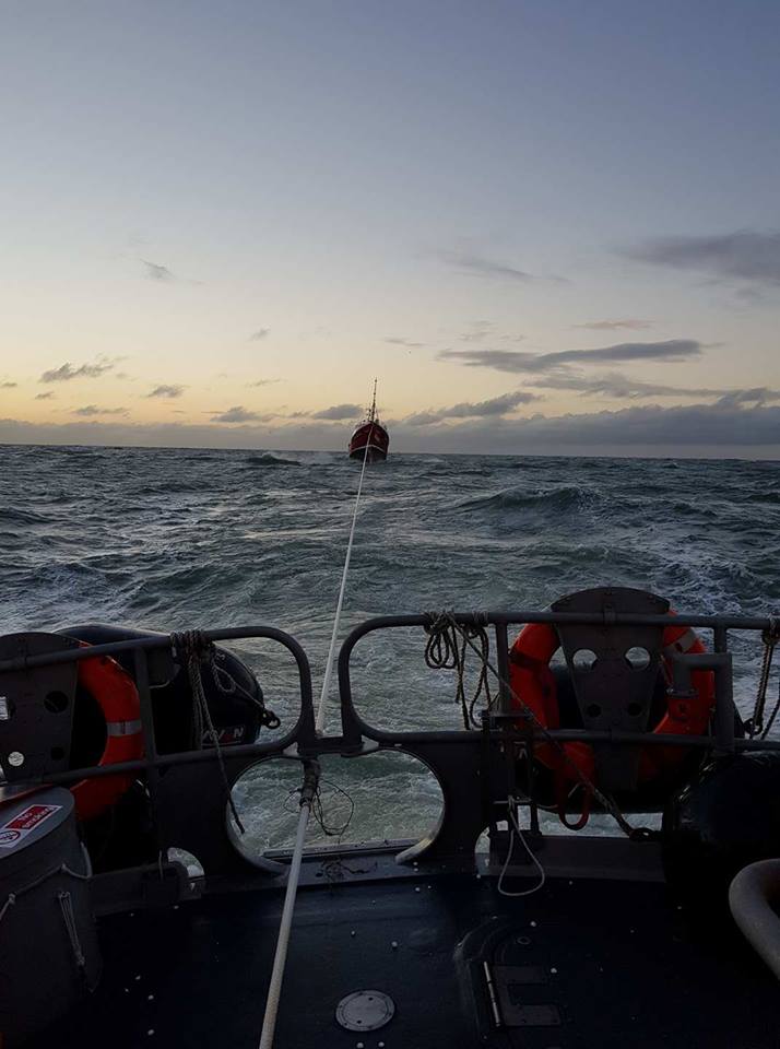 Casualty under tow by AWB