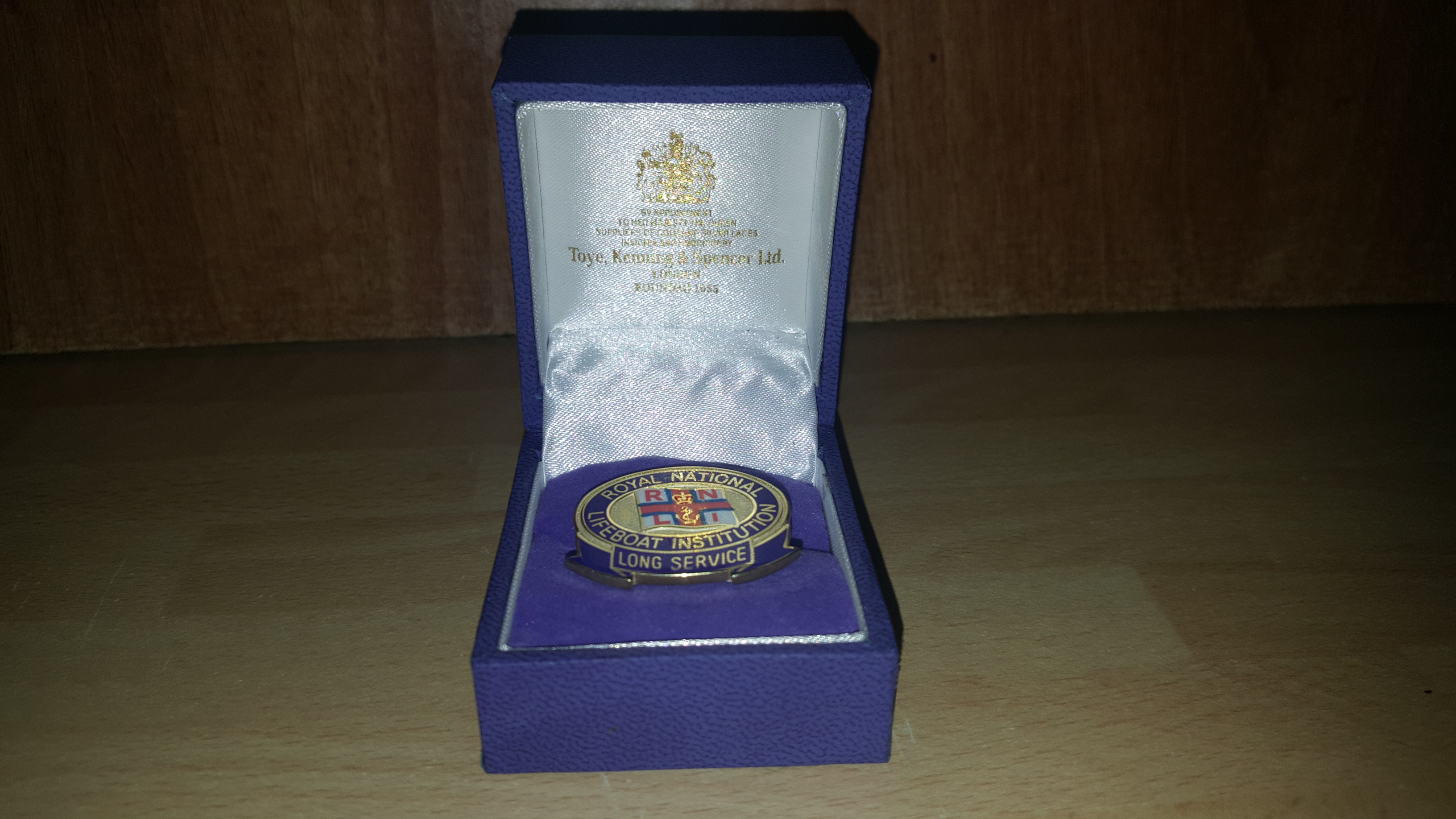 RNLI 20 year service award