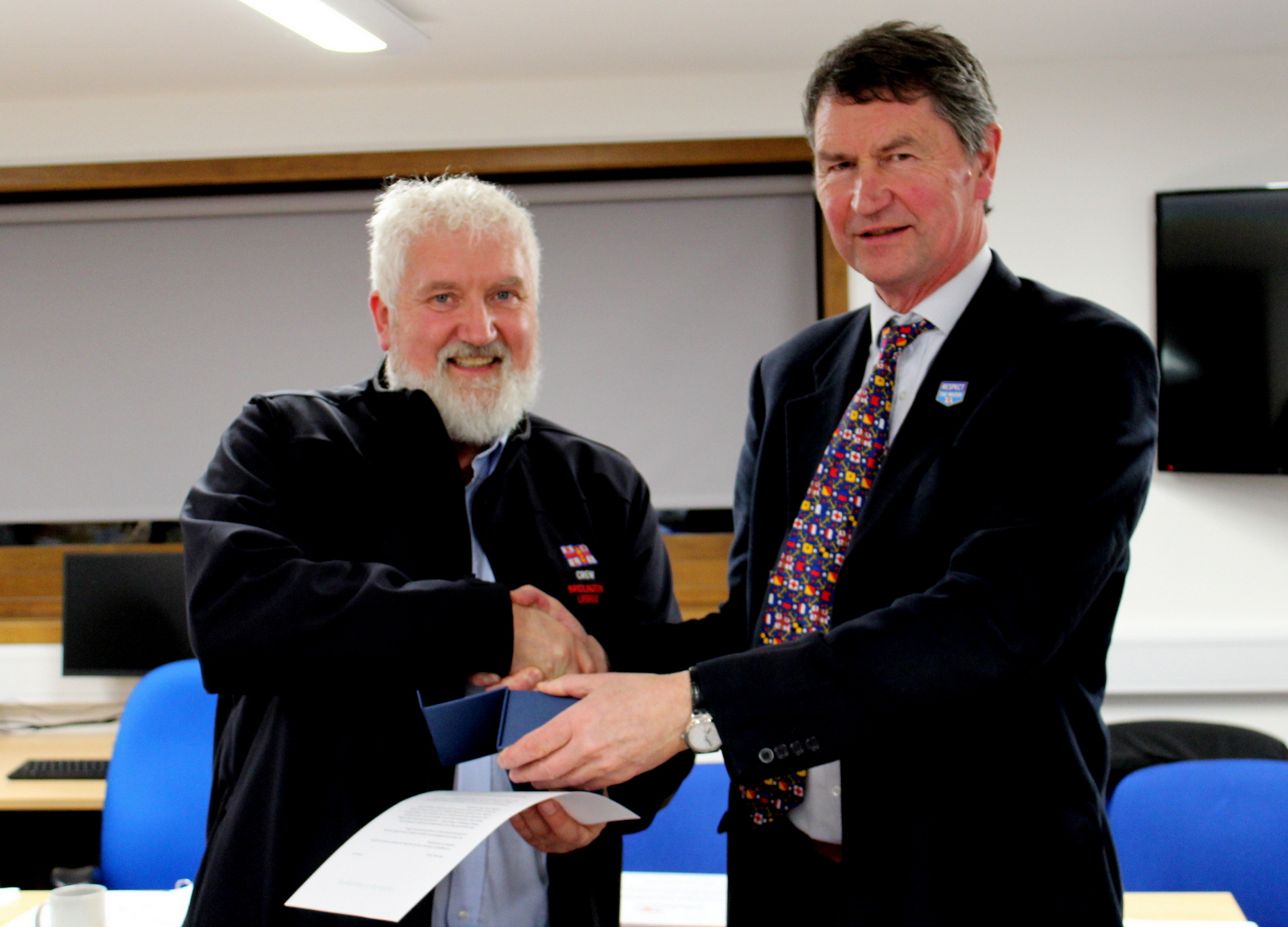 Presentation of award