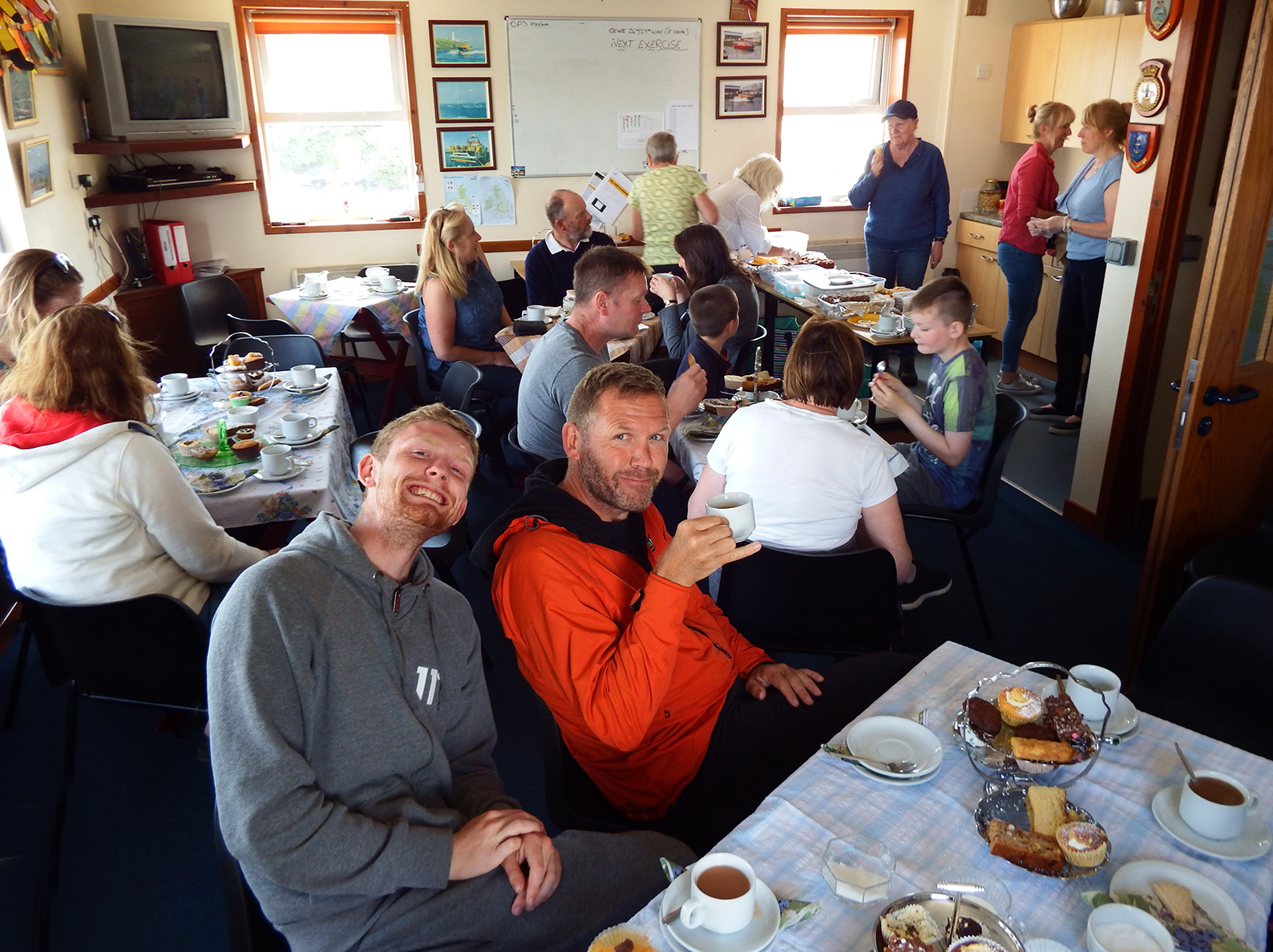 Happy customers at the Lifeboat Guild teas and cakes