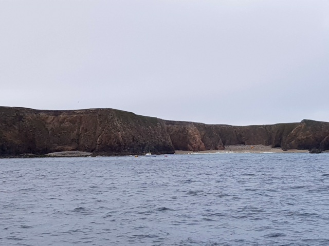 Scene of the rescue at Uyea isle.