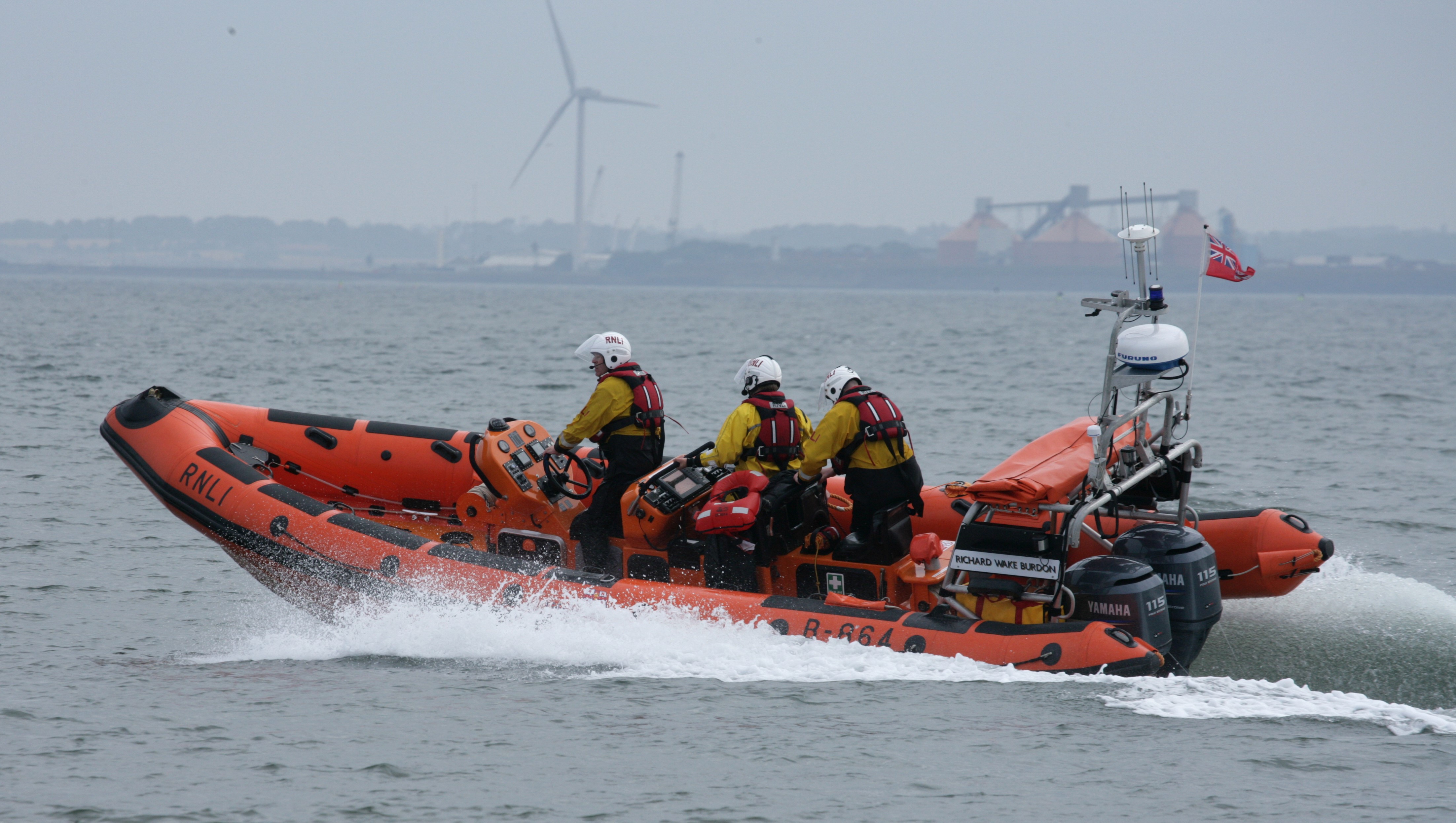 Lifeboat at sea