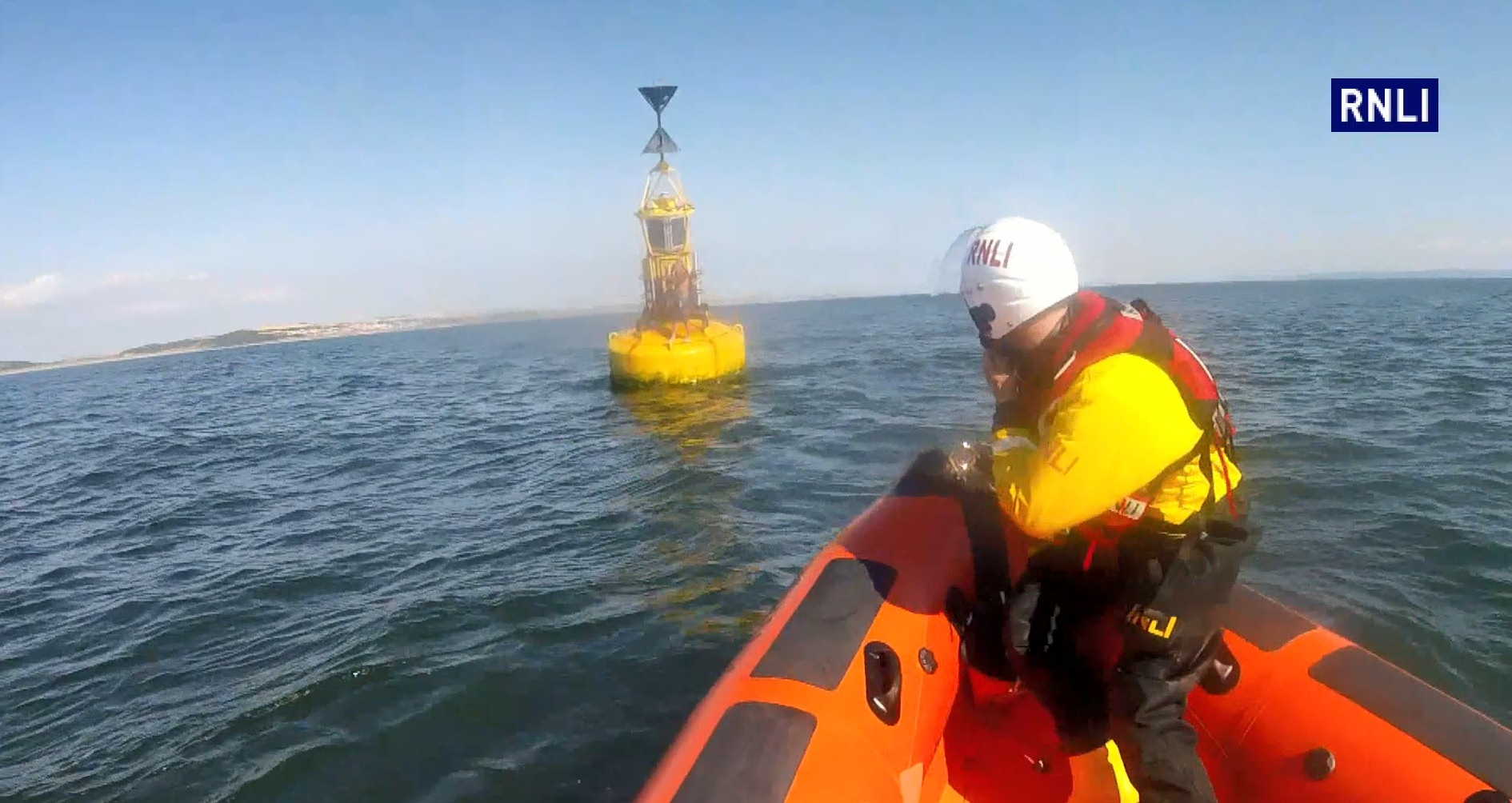 Kayak rescue at Porthcawl