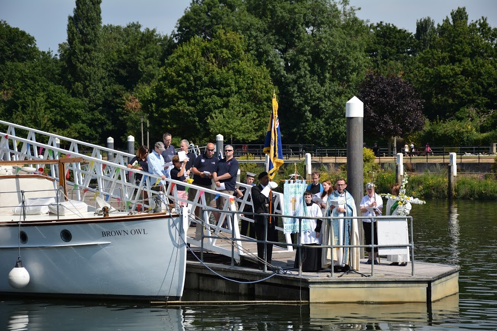Teddington RNLI and local community at River Thames Blessing 8 July 2018