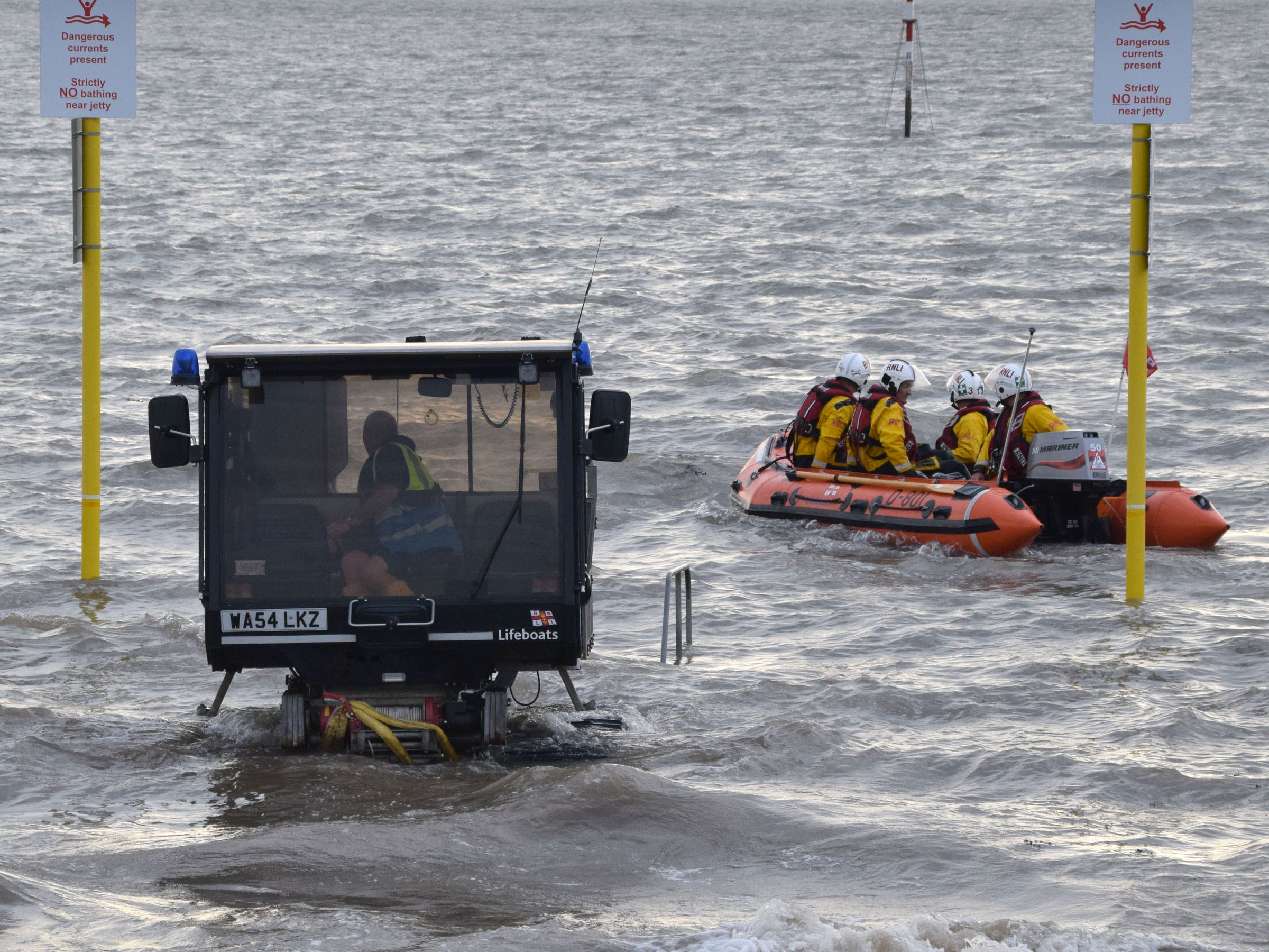 Burnham Reach ready for recovery at Burnham-on-Sea town jetty