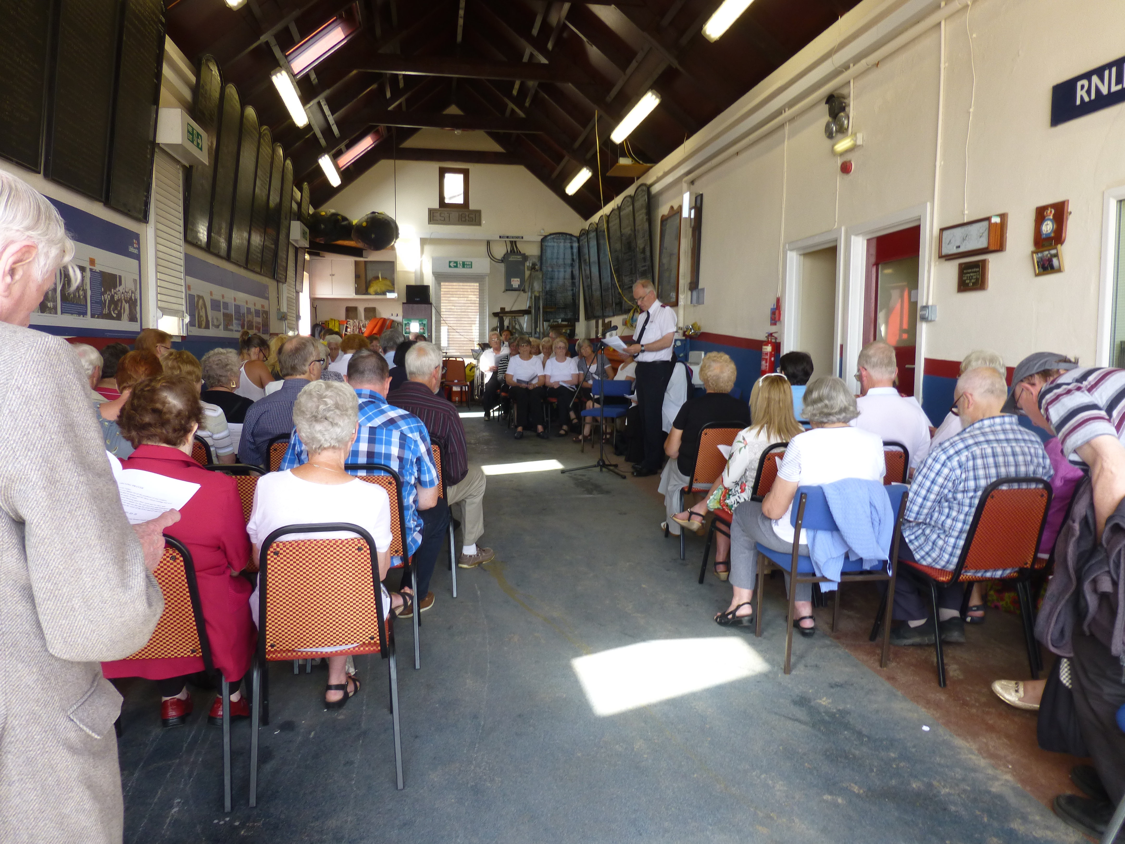 A full boathouse for the service