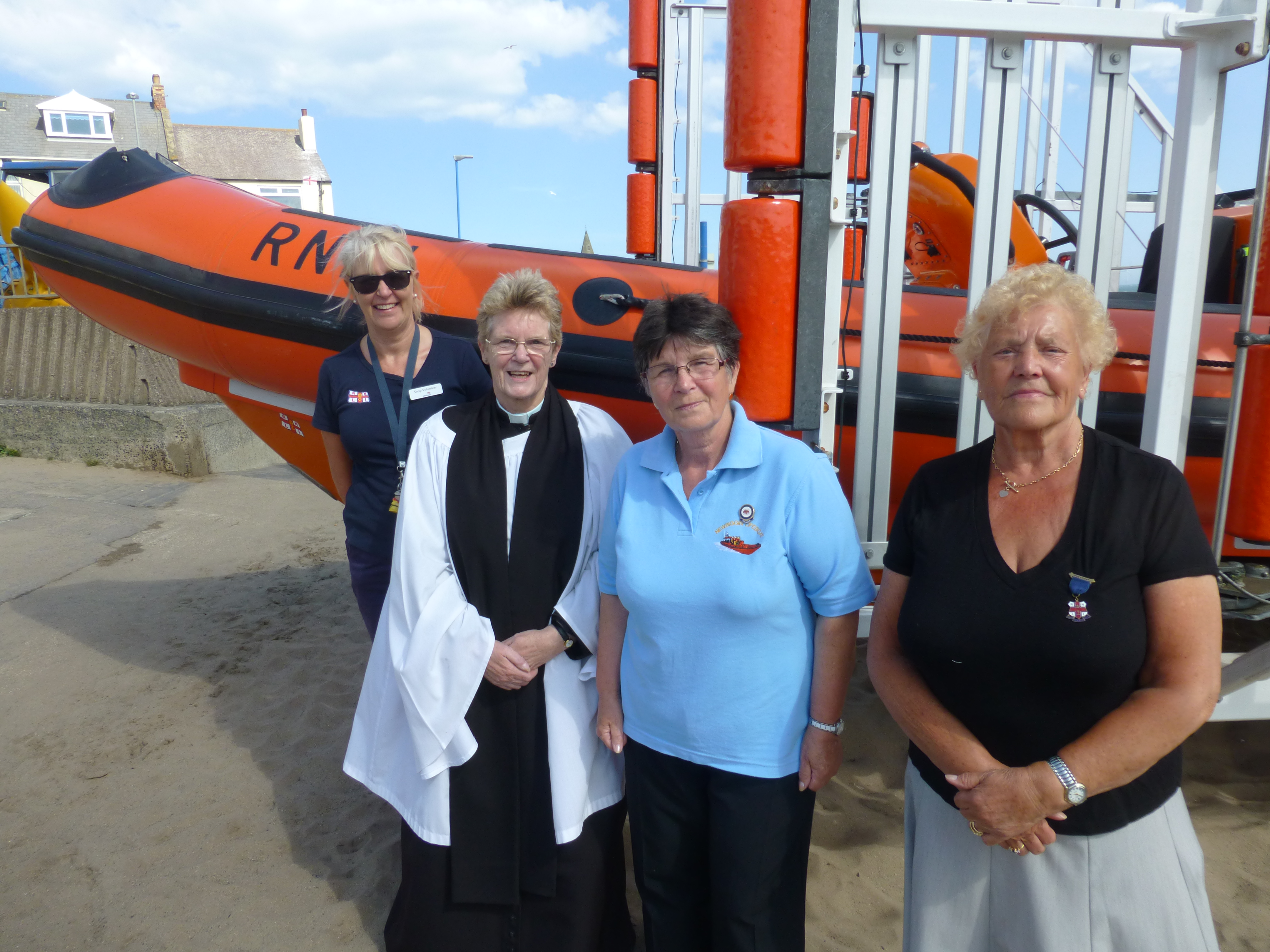 Some of the Ladies Fundraising Team with the Vicar
