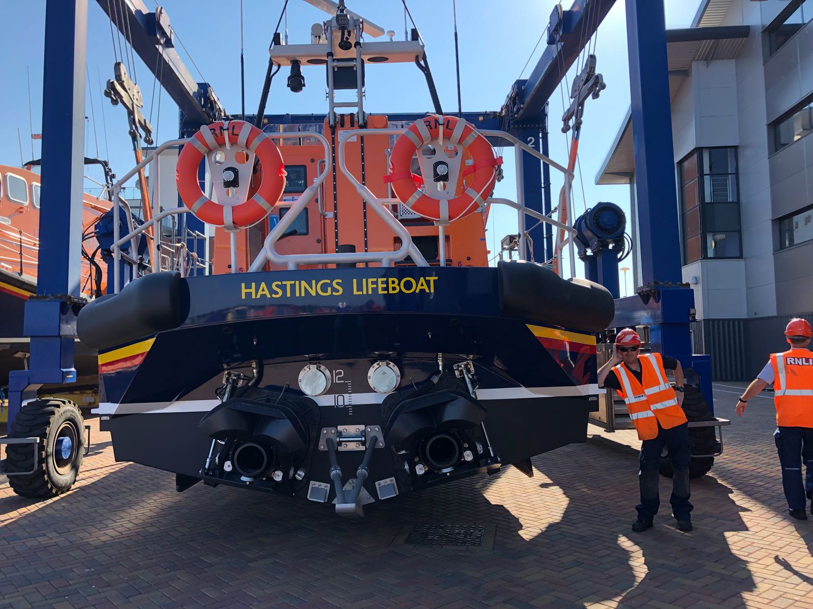 The Hastings Shannon at the All-Weather Lifeboat Centre in Poole.
