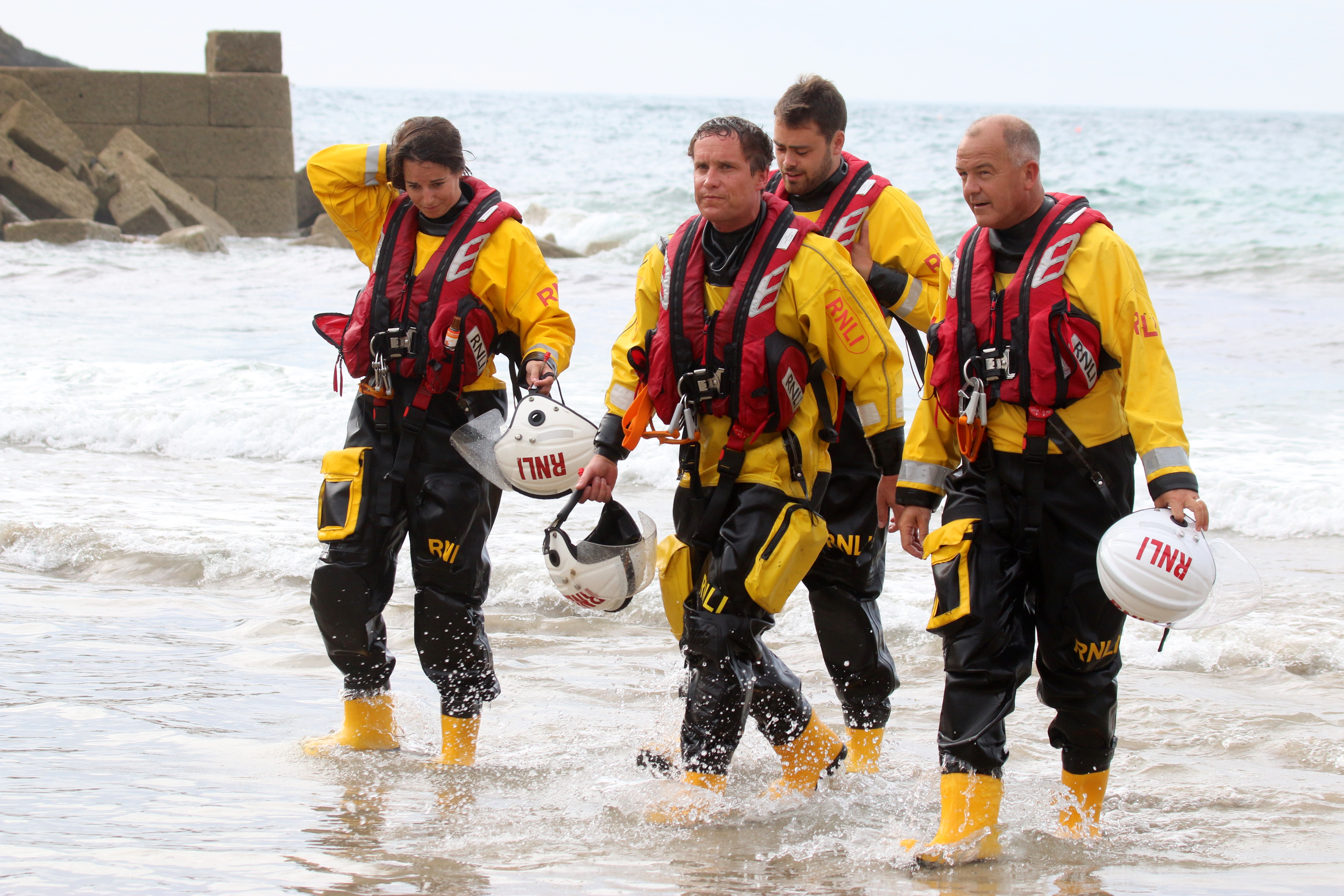 St Agnes lifeboat crew