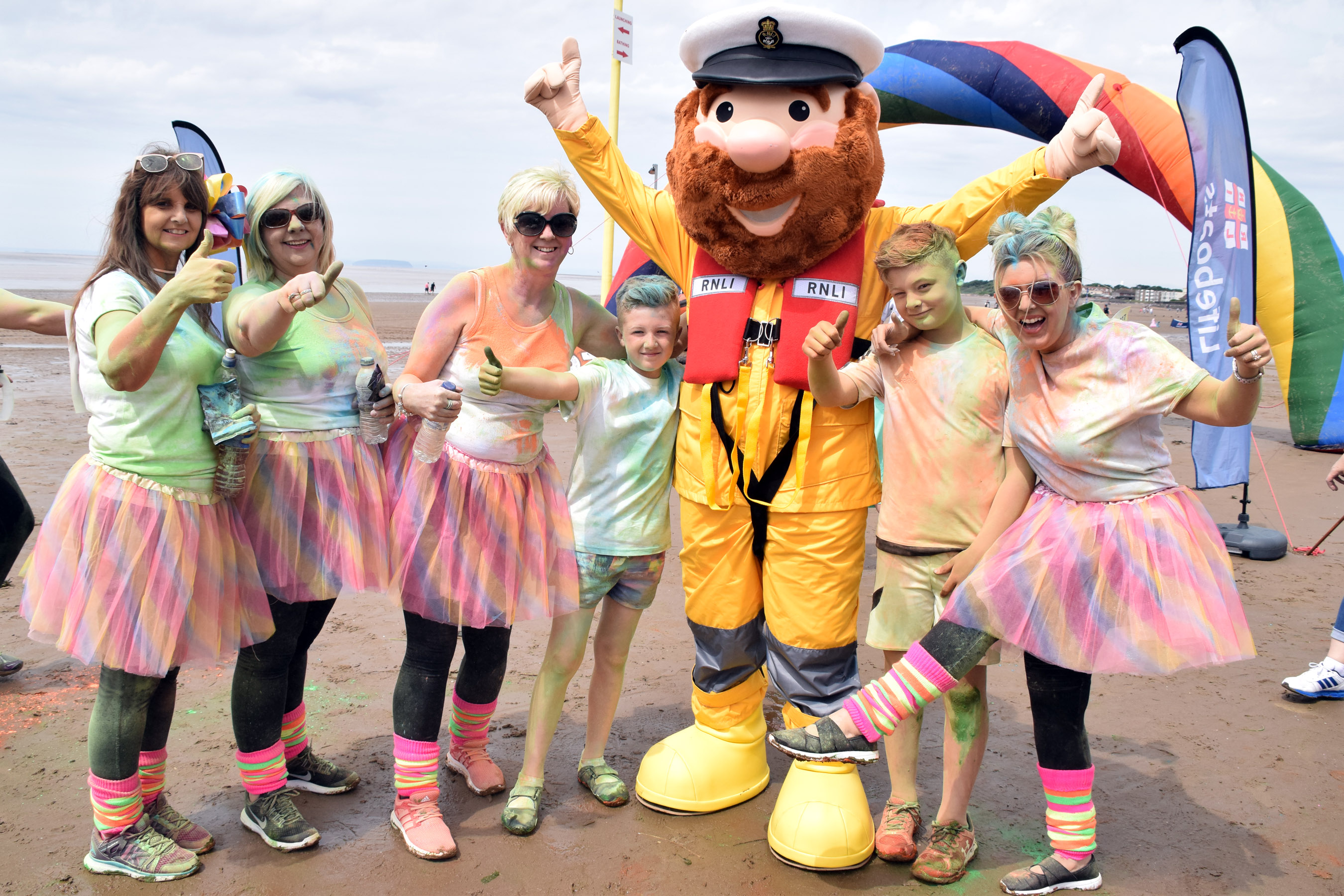 Participants in 2016's first rainbow run with Stormy Stan