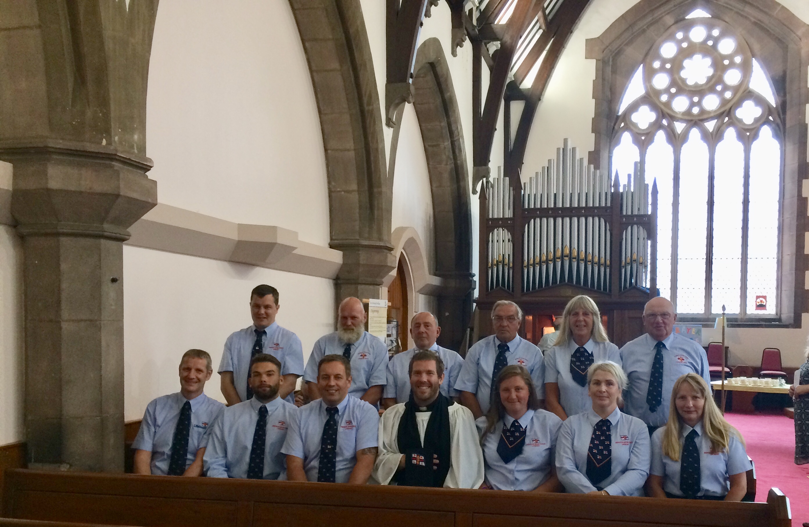 The last Sea Sunday Service wit the Reverend Matthew knox