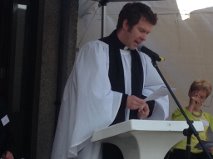 Reverend Matthew Knox at Lifeboat naming ceremony