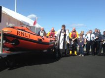 Reverend Matthew knox blesses Berewick's new inshore lifeboat