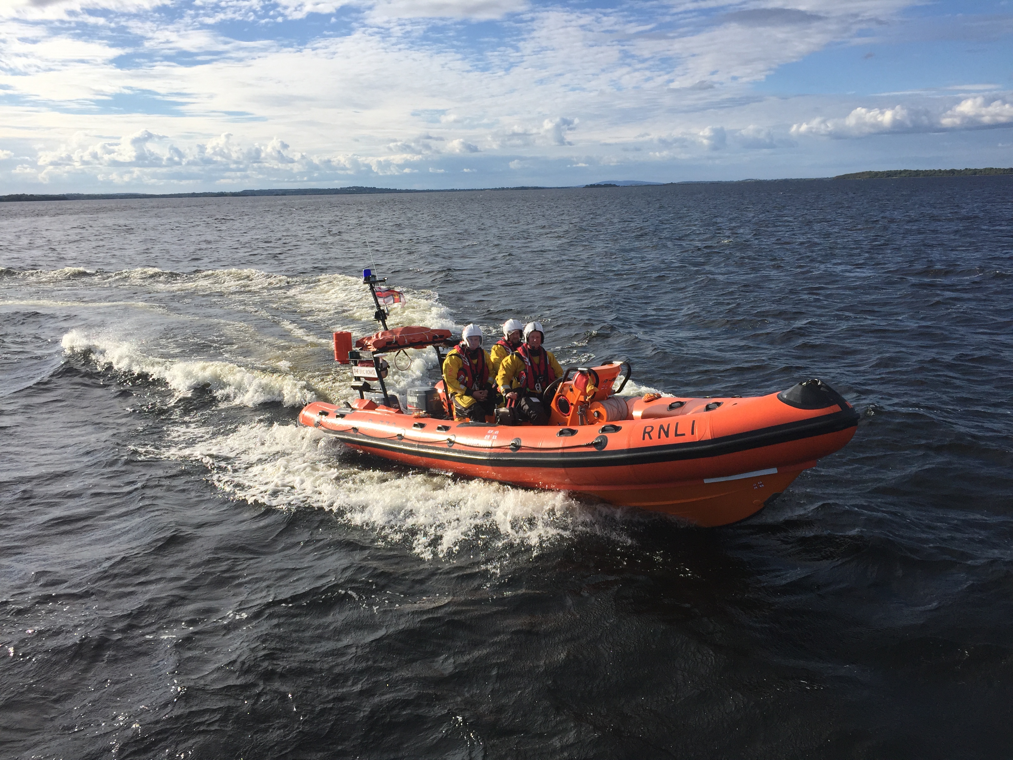 Lough Ree RNLI Volunteers returning to the Station