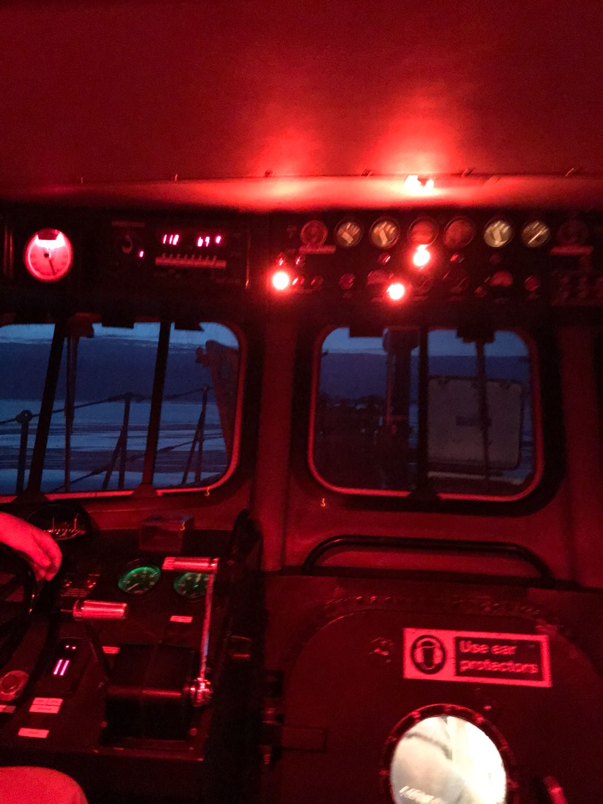 On-board Mersey class lifeboat during service