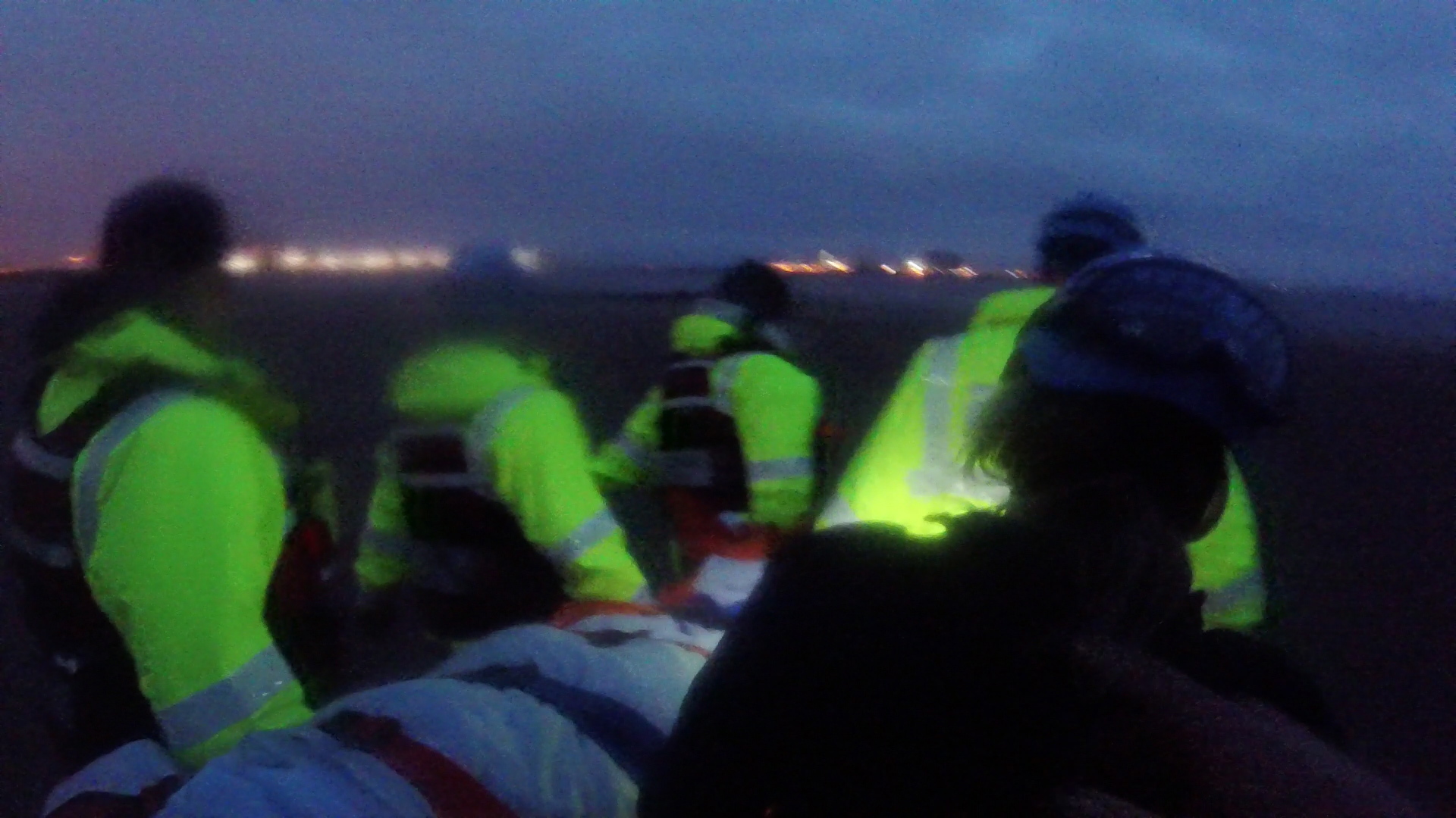 Rescue of man at South Gare, Redcar.
