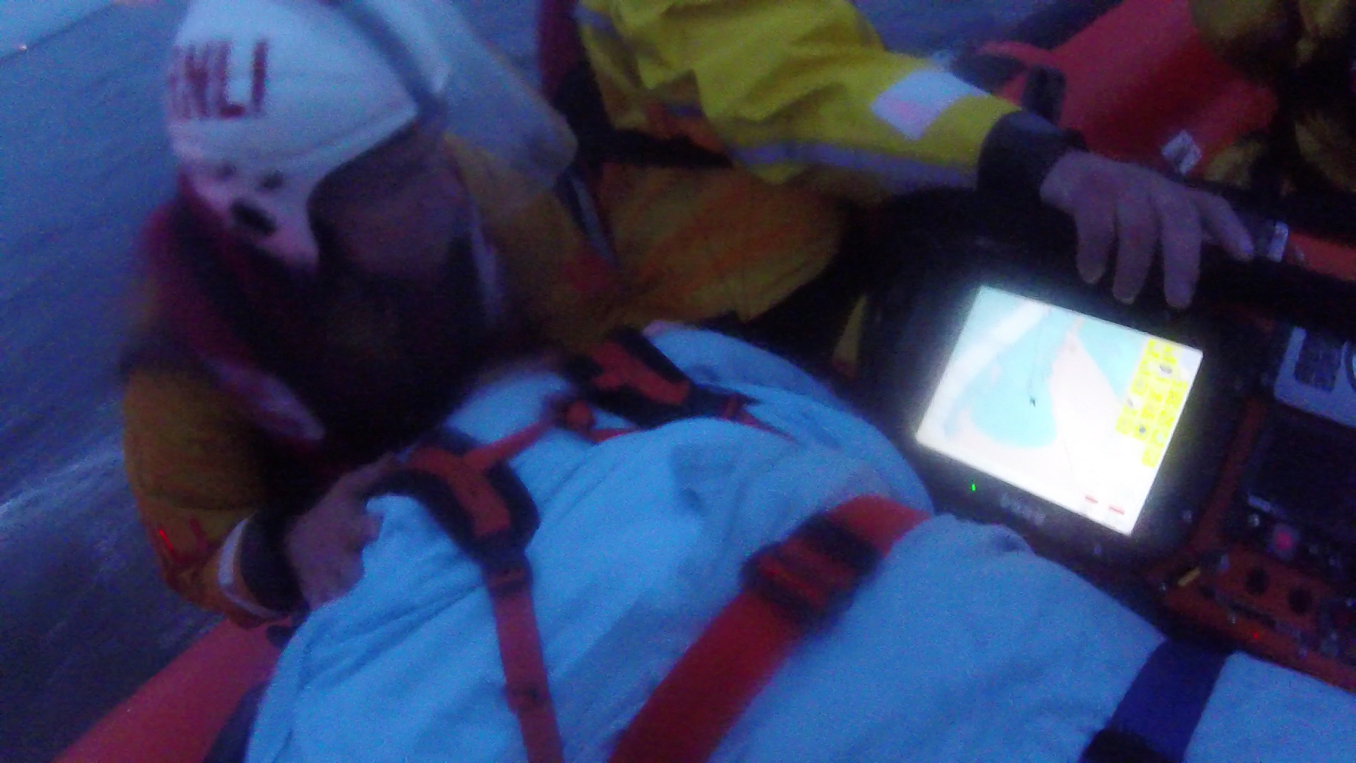 Rescue of man at South Gare, Redcar.