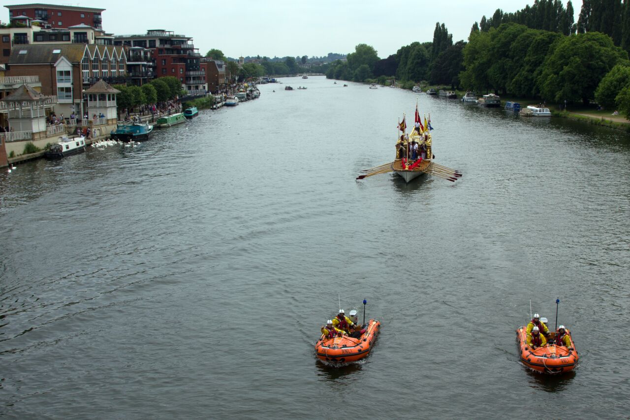 Teddington RNLI lifeboats and Gloriana at Kingston upon Thames