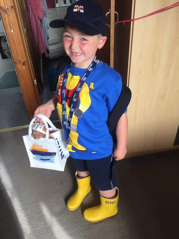 Wade in his RNLI outfit. 