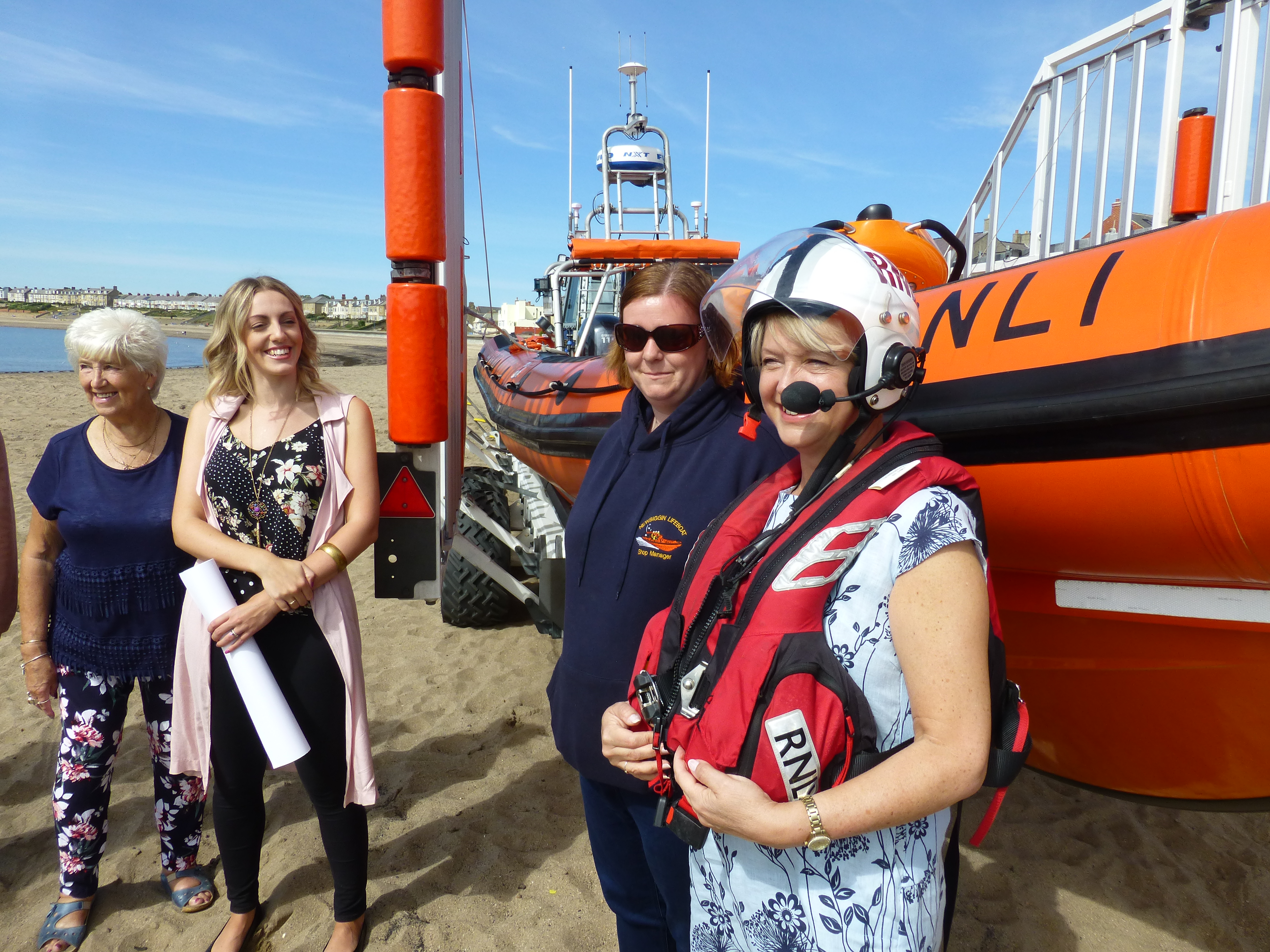 Dancers visiting the lifeboat