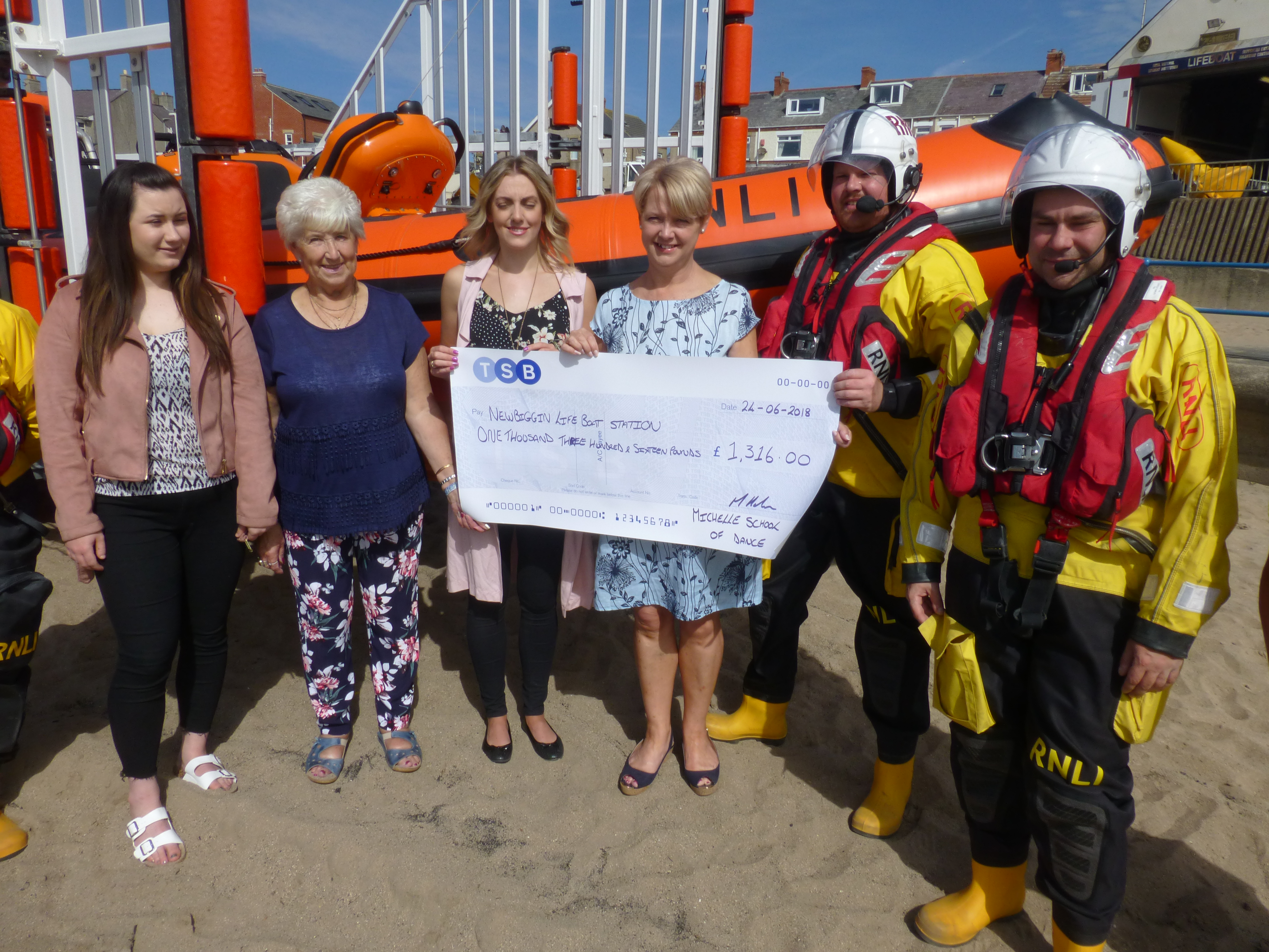 Dancers visiting the lifeboat