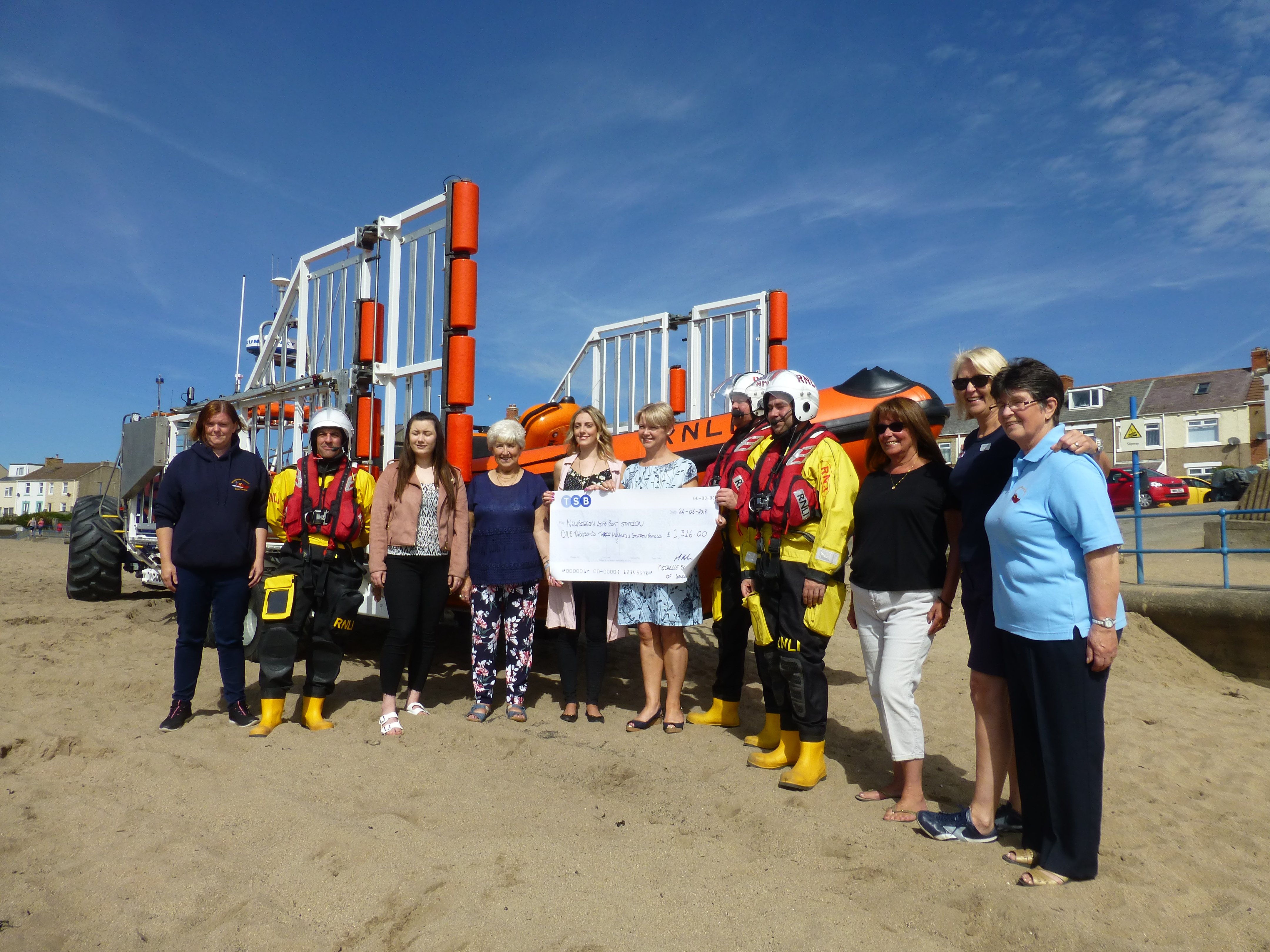 Dancers visiting the lifeboat