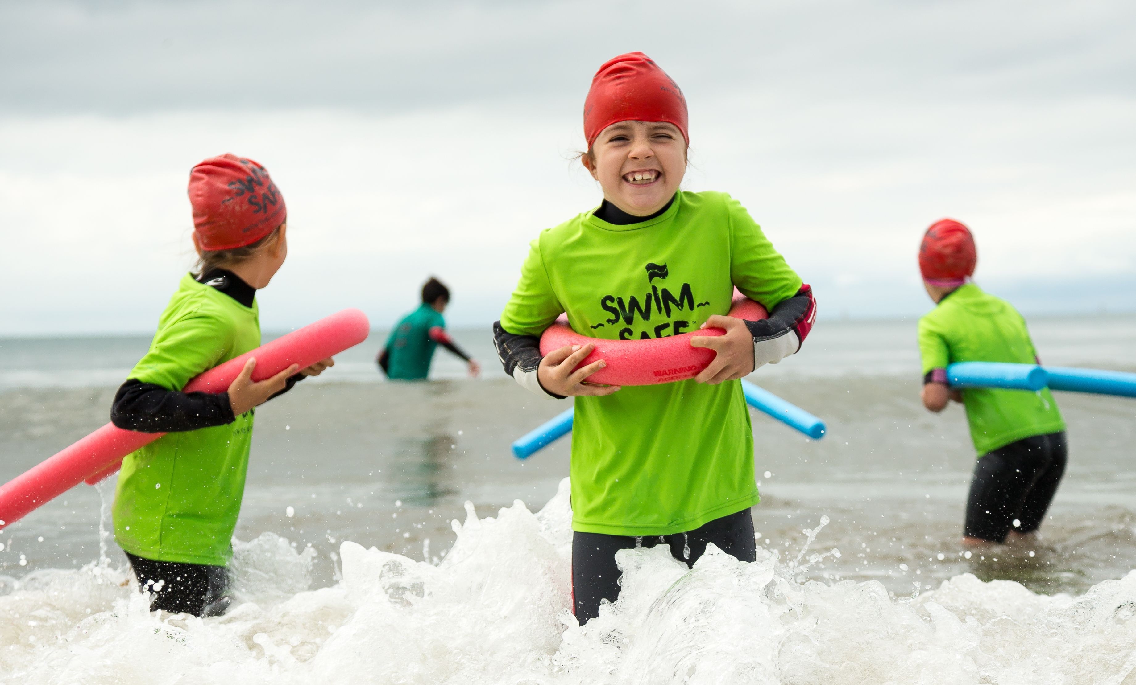 Child taking part in free Swim Safe session